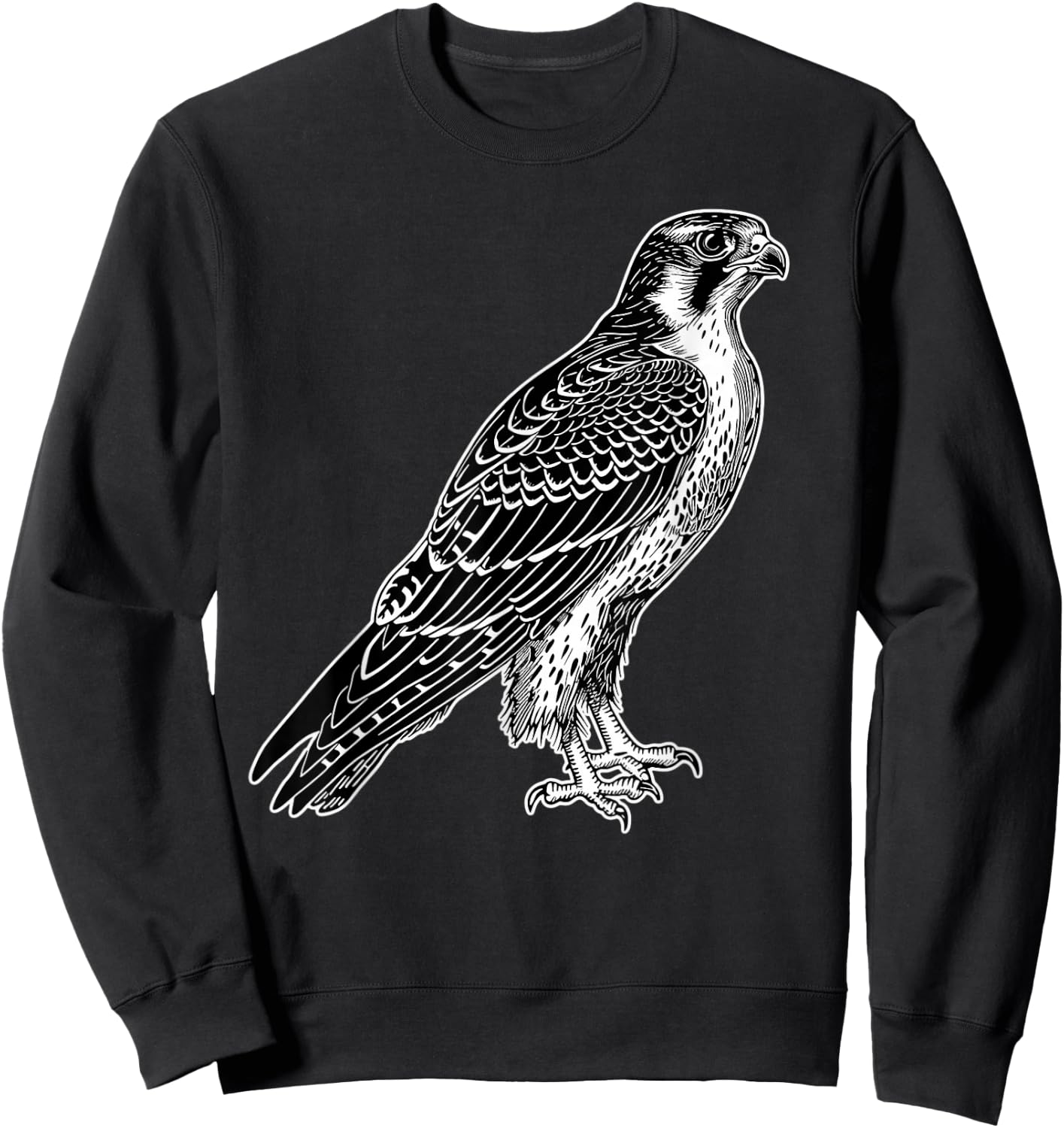 Peregrine Falcon Bird Sweatshirt - Sweatshirt | Black