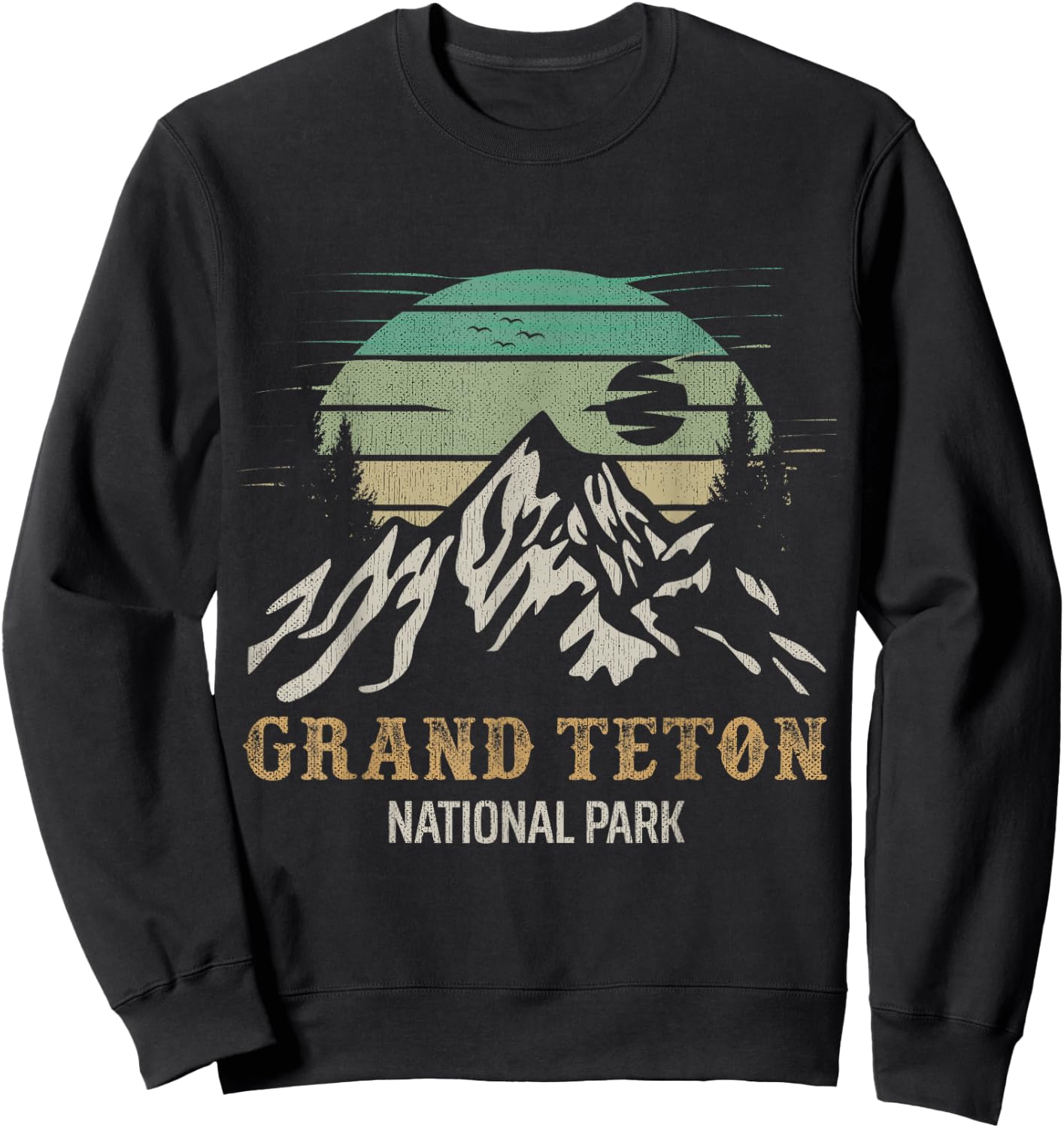 Grand Teton National Park Merchandise Grand Teton Souvenir Sweatshirt - Sweatshirt | Black