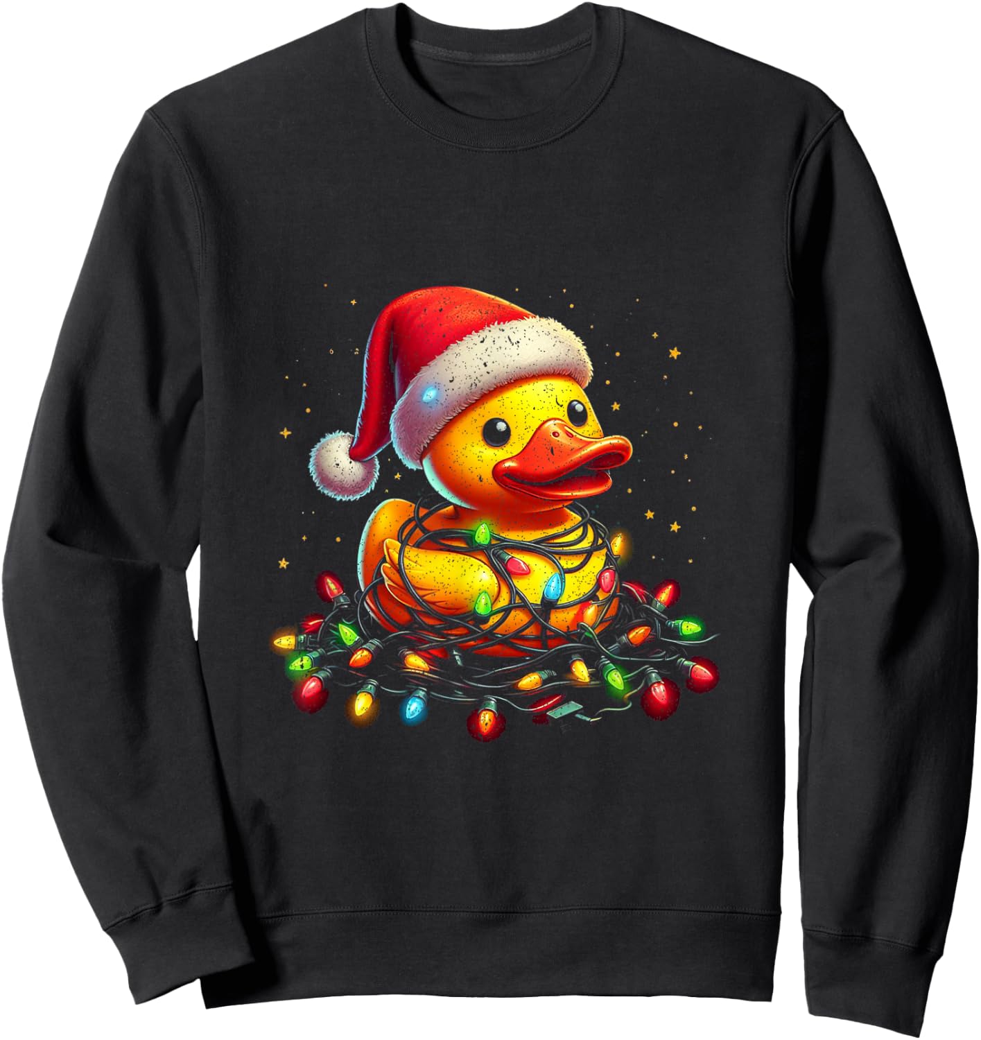 Xmas Rubber Duck Christmas Sweatshirt - Sweatshirt | Black