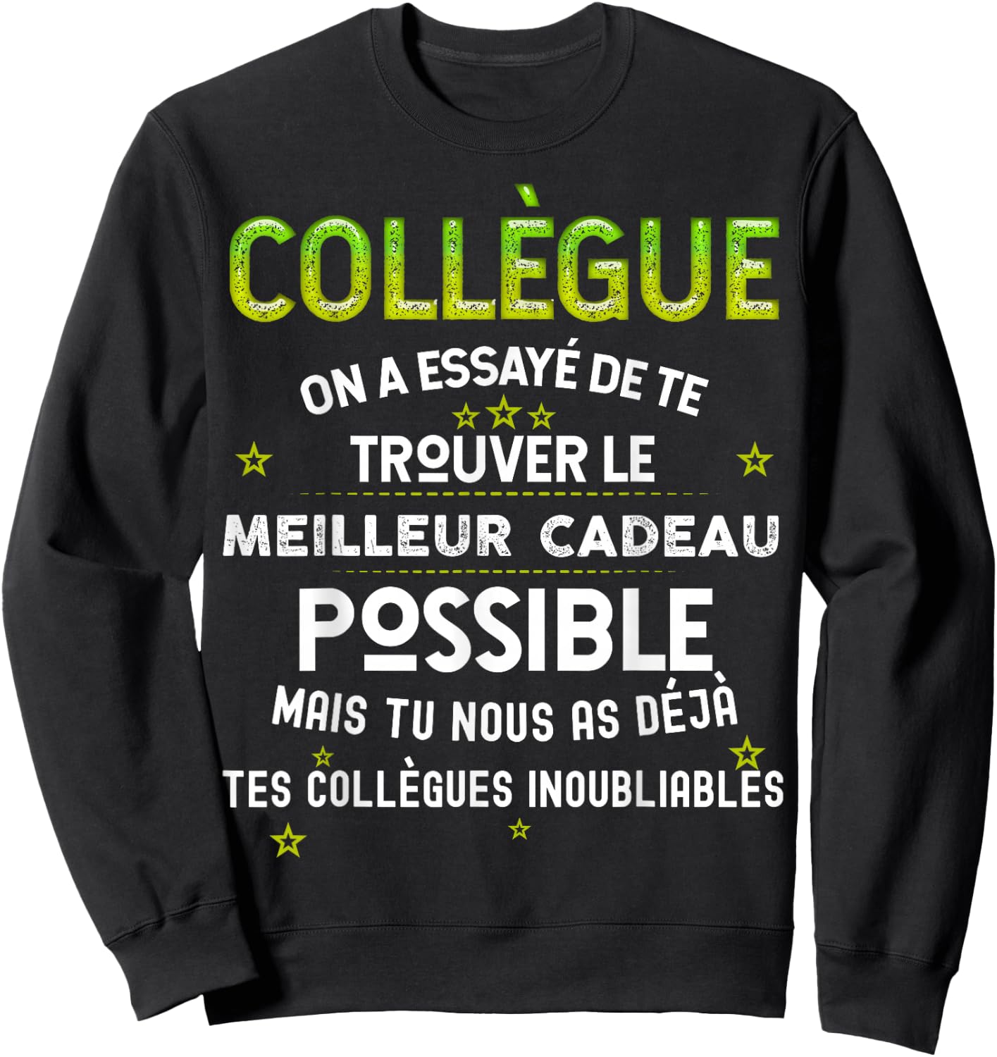 Gift Our Colleague From The Best , Black, S Sweatshirt - Sweatshirt | Black