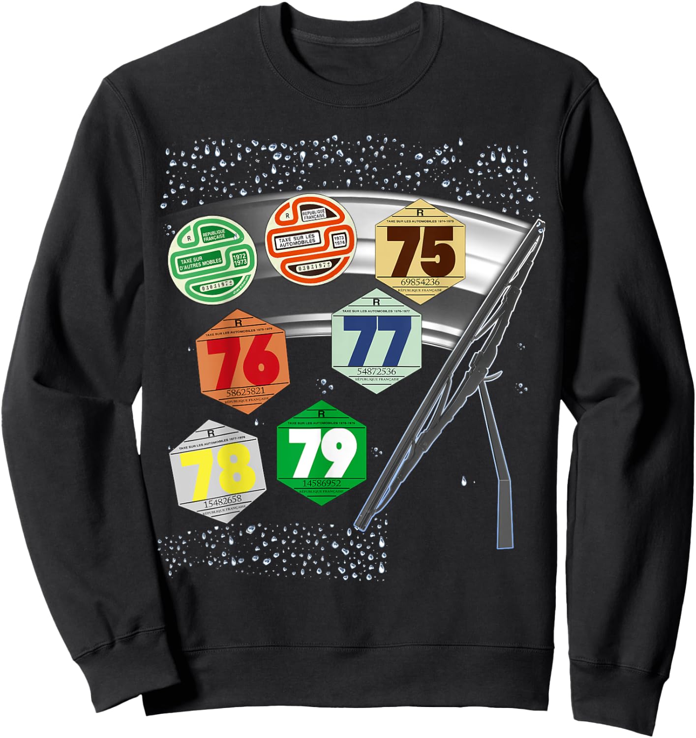 70s In The Rain Man And Woman Sweatshirt - Sweatshirt | Black