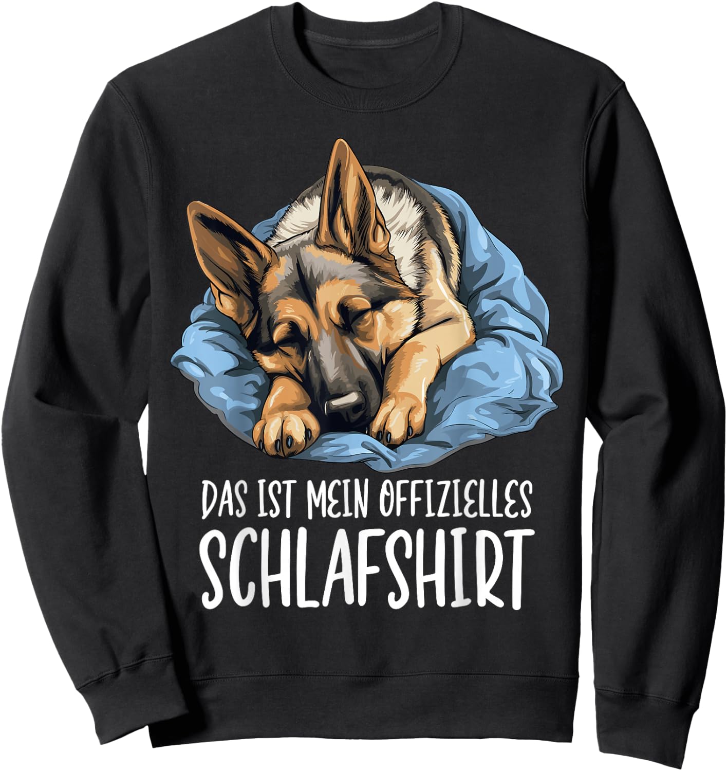 Cute Dog Wolfhound Official Sleep Shirt Shepherd , black Sweatshirt - Sweatshirt | Black