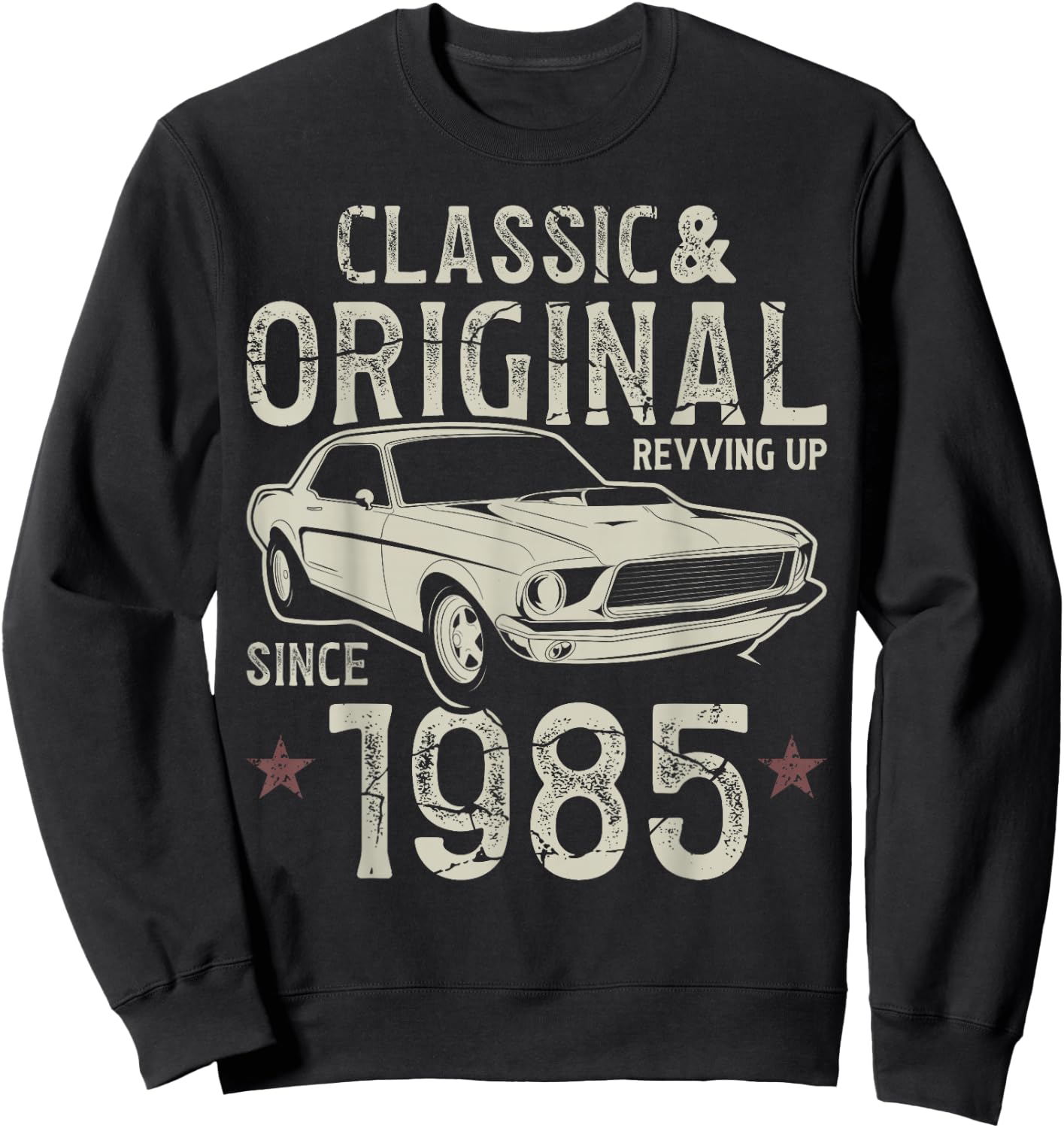 40th Birthday 1985 Classic Car Sweatshirt - Sweatshirt | Black