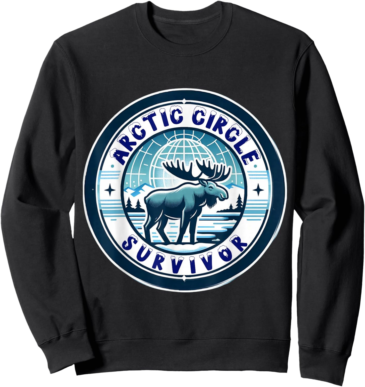 Celebrate surviving a trip to the Arctic Circle Sweatshirt - Sweatshirt | Black