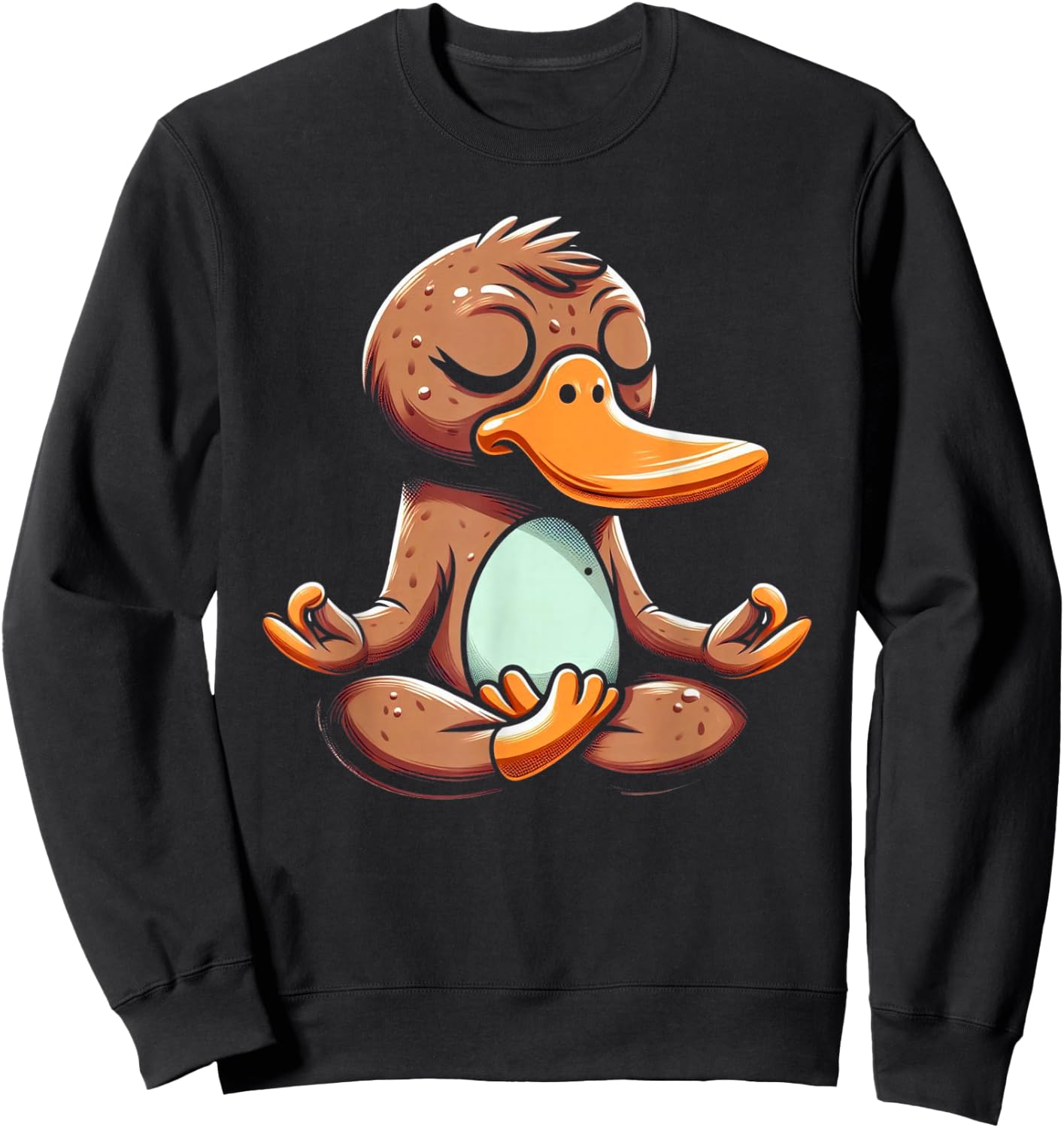Platypus Yoga Meditation Sweatshirt - Sweatshirt | Black