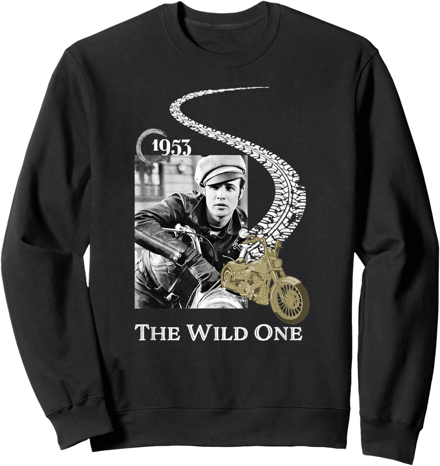 Marlon Brando_002 Sweatshirt - Sweatshirt | Black