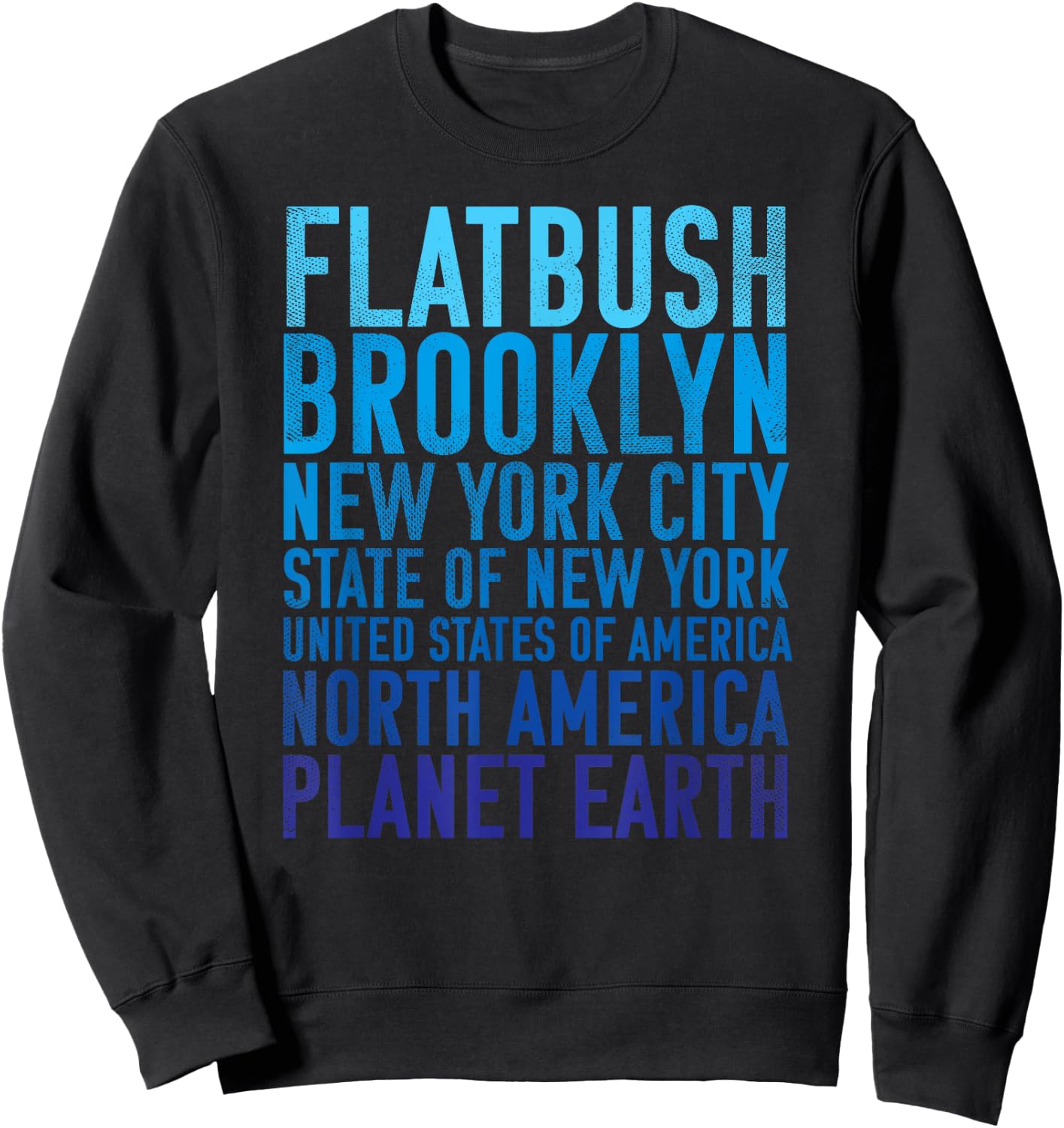 Flatbush Brooklyn New York of Planet Earth Sweatshirt - Sweatshirt | Black