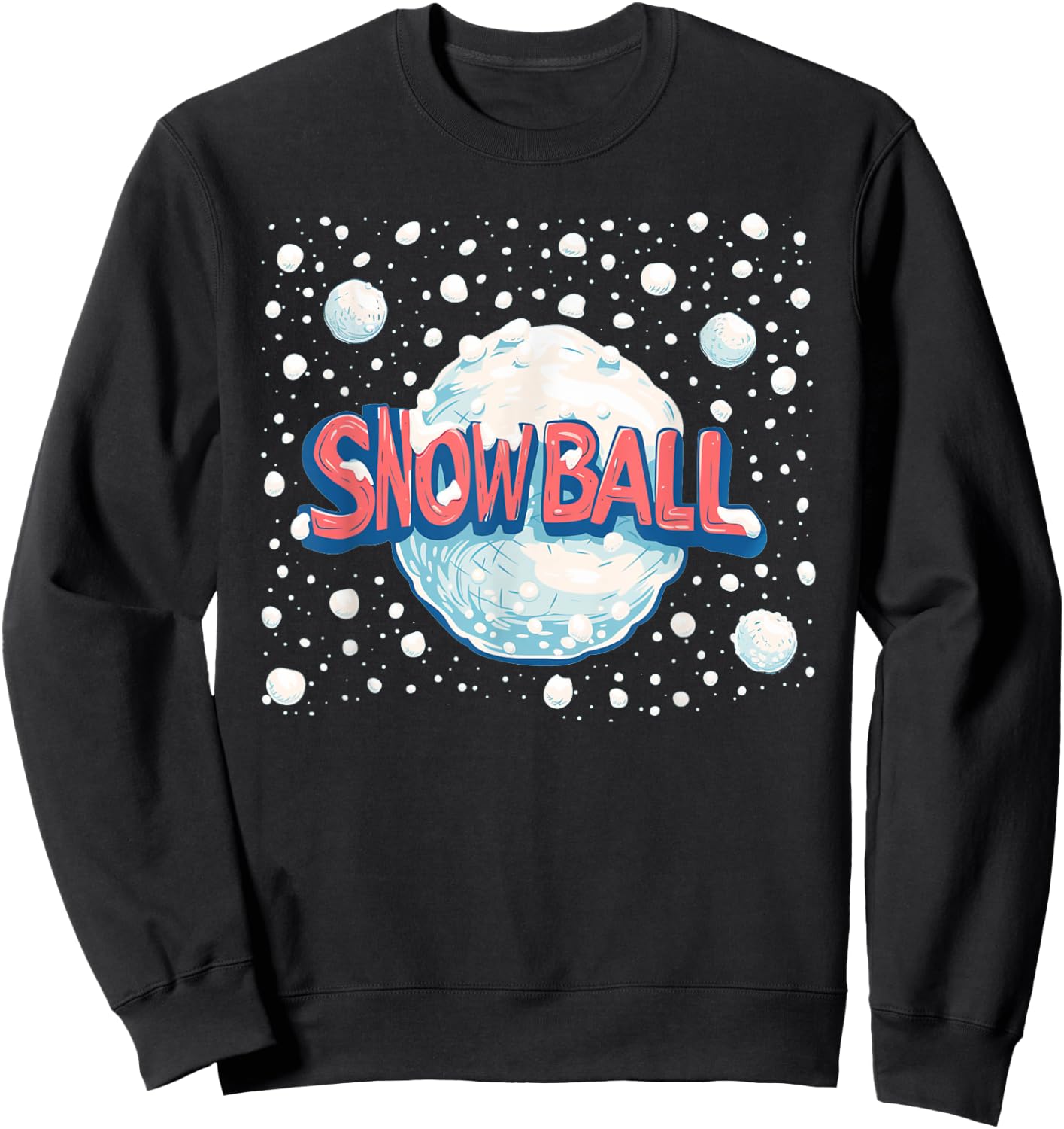 Winter Adventures with this cool Snowball Speech Costume Sweatshirt - Sweatshirt | Black