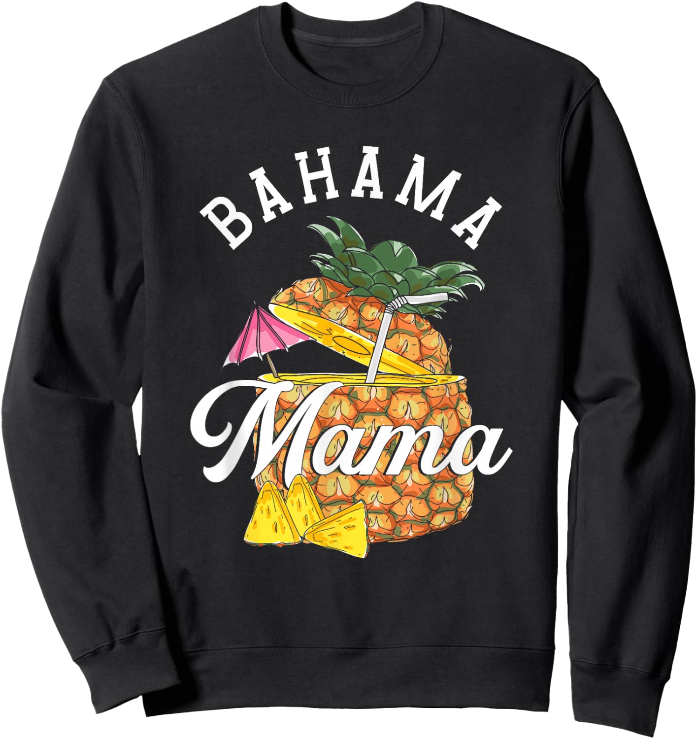 Bahama Mama | Bahamas Ananas | Urlaub Sommer Sweatshirt - Sweatshirt | Black
