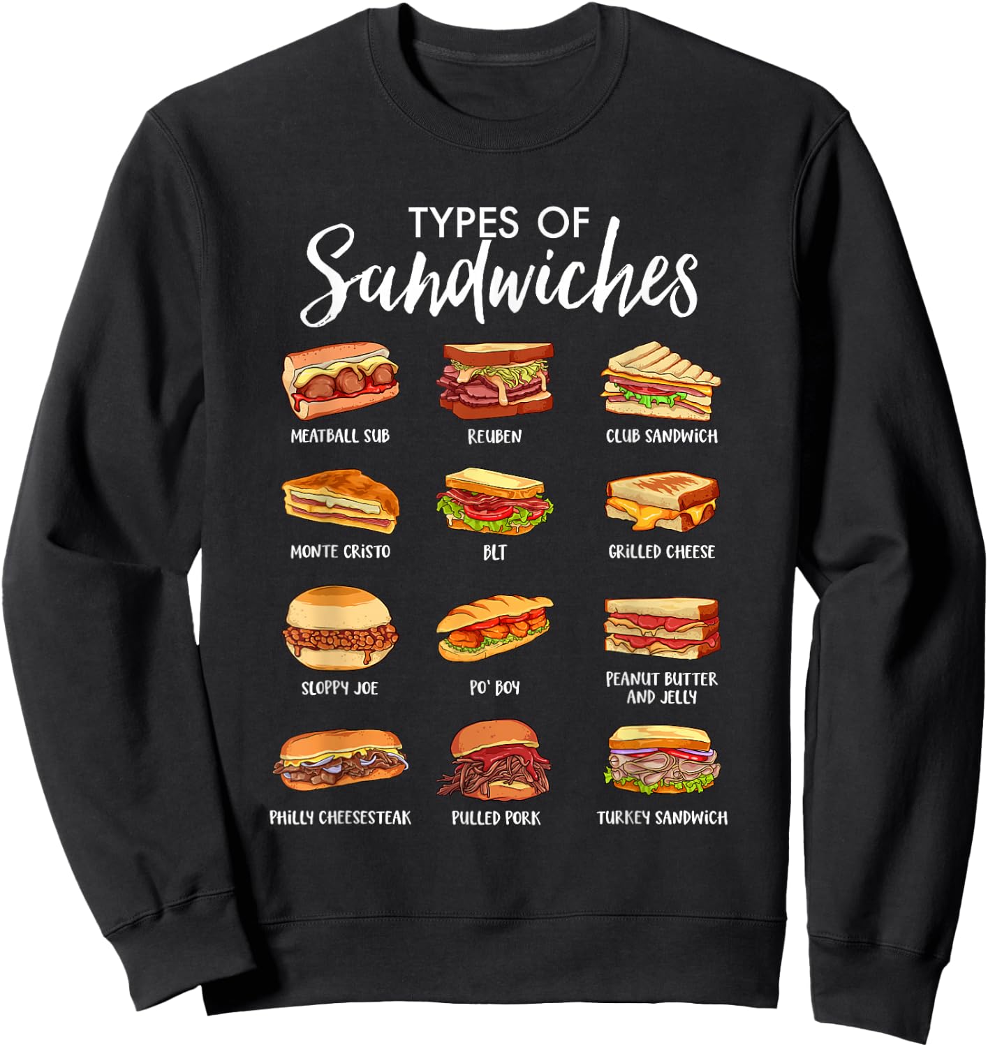 World of Sandwiches Sweatshirt - Sweatshirt | Black