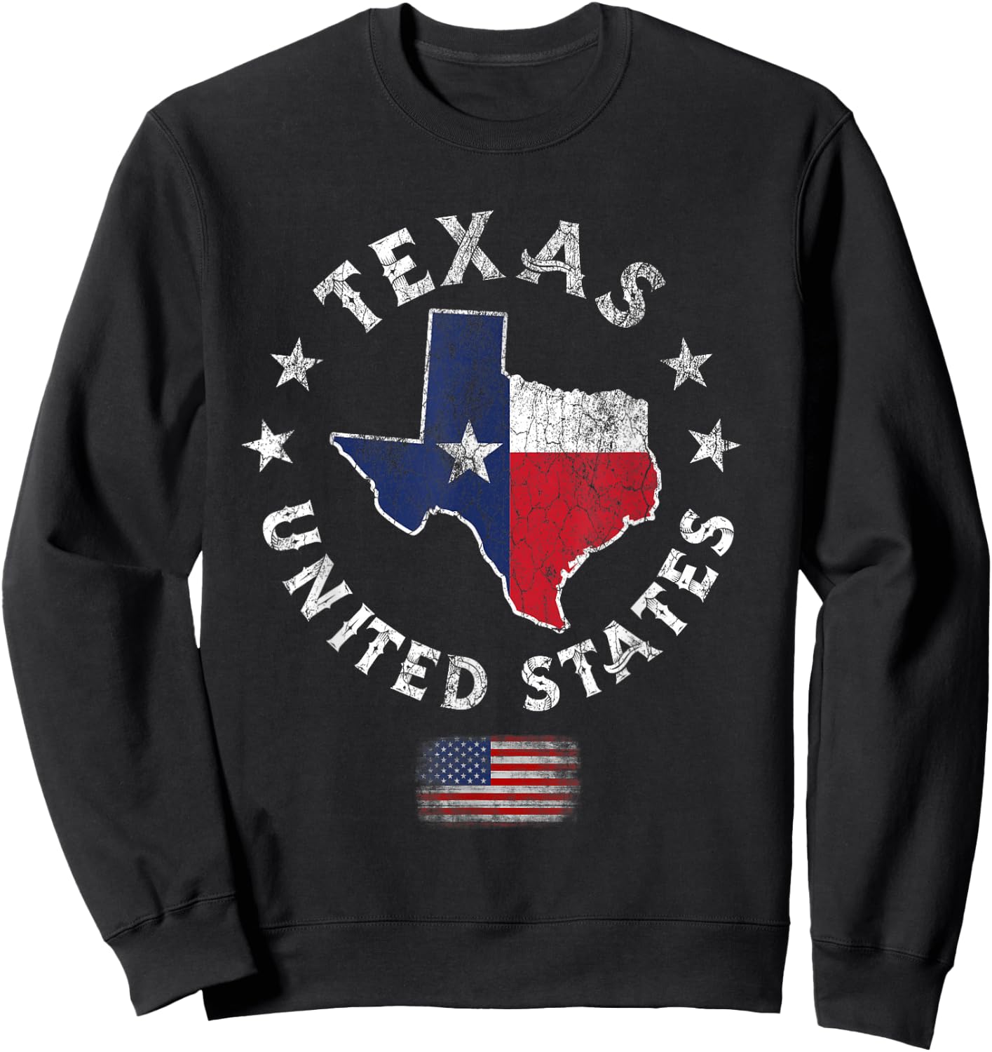 Texas - USA - Stolz seit 1845 Texas Fan Sweatshirt - Sweatshirt | Black
