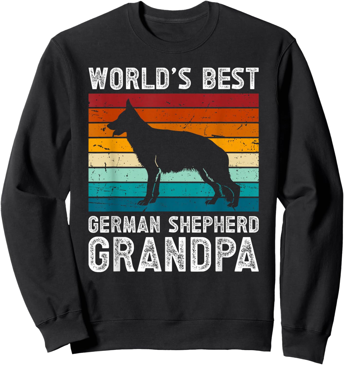 World's Best German Shepherd Grandpa Of A German Shepherd Sweatshirt - Sweatshirt | Black