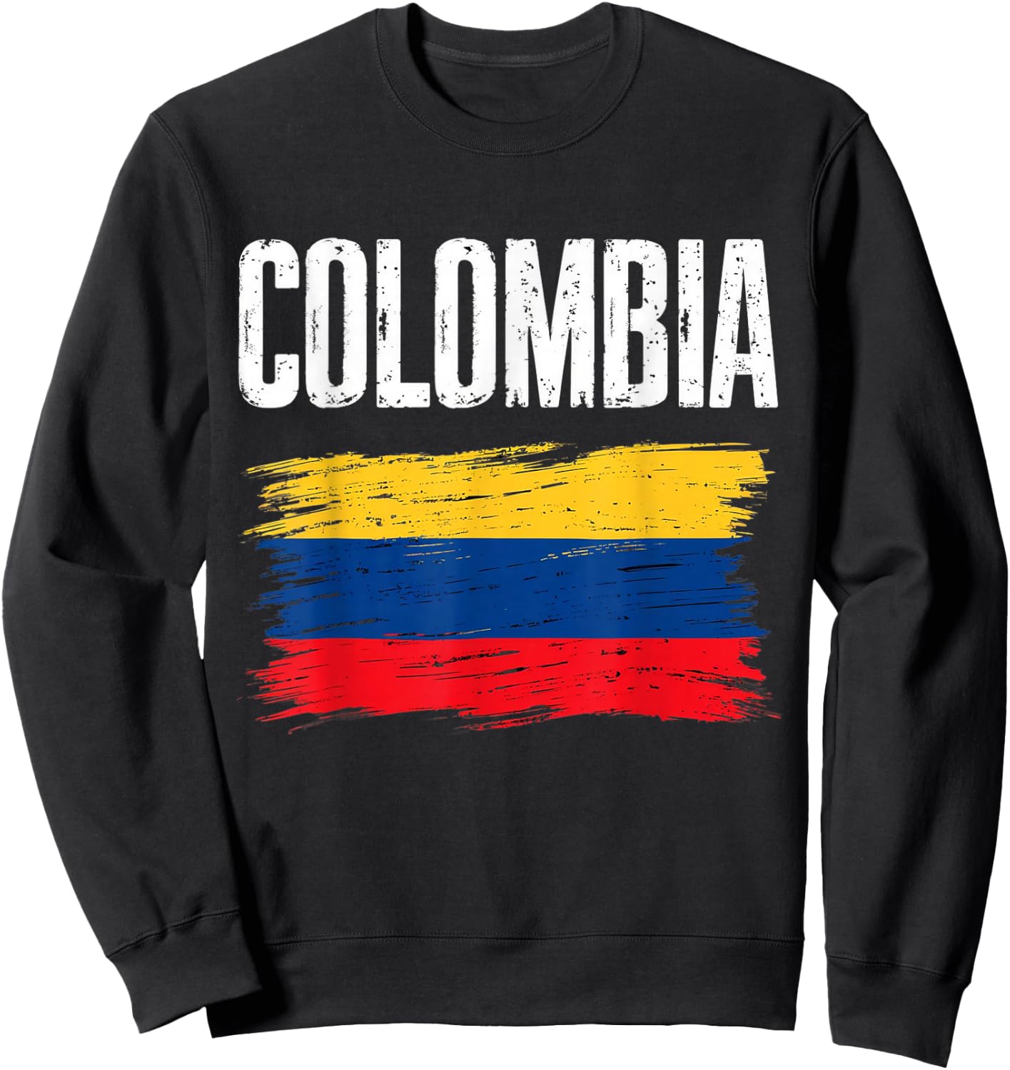 Colombia Flag Jersey Colombian Soccer Team Colombian Sweatshirt - Sweatshirt | Black
