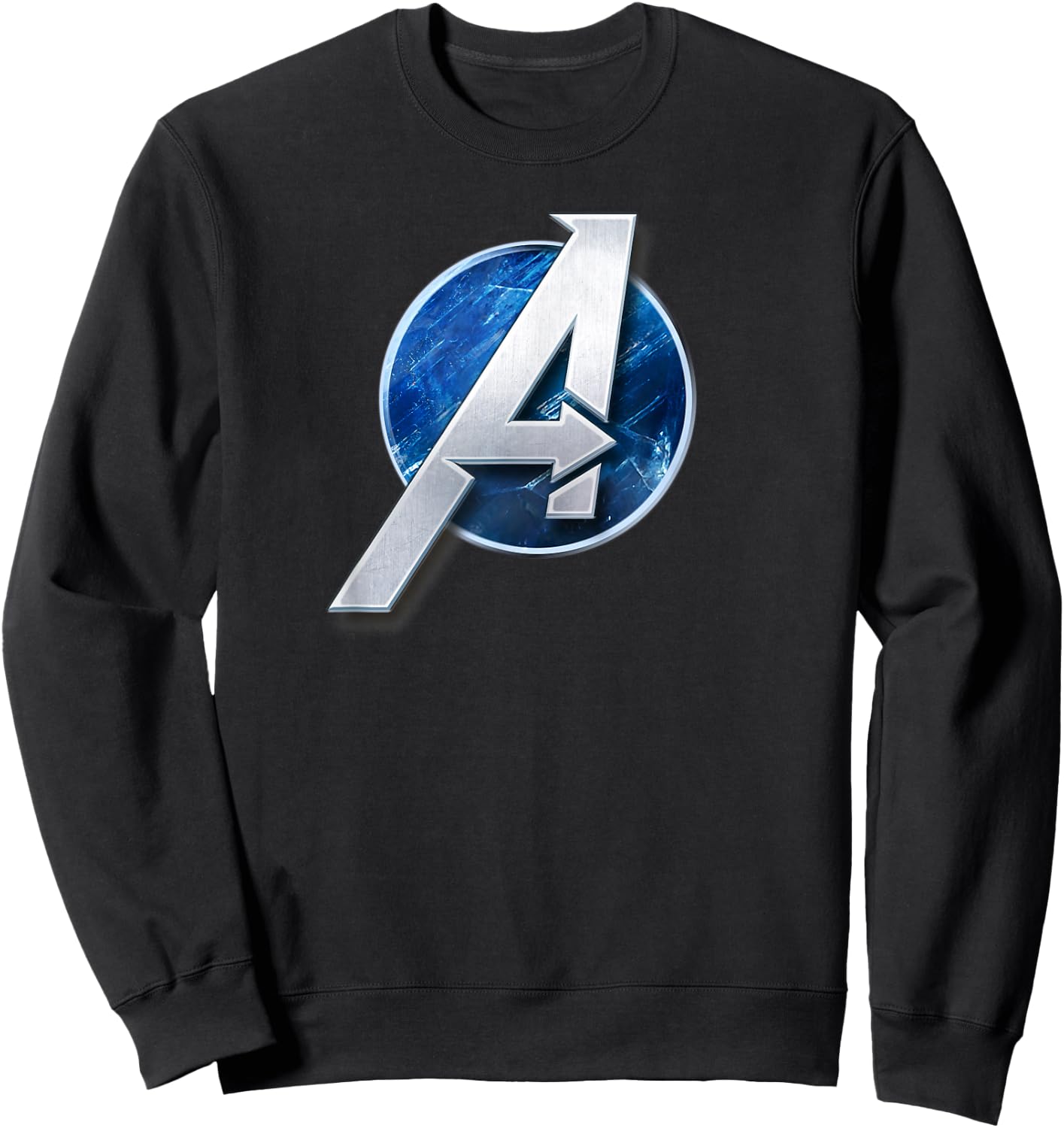 Marvel's Avengers Game Silver 'A' Logo Sweatshirt - Sweatshirt | Black