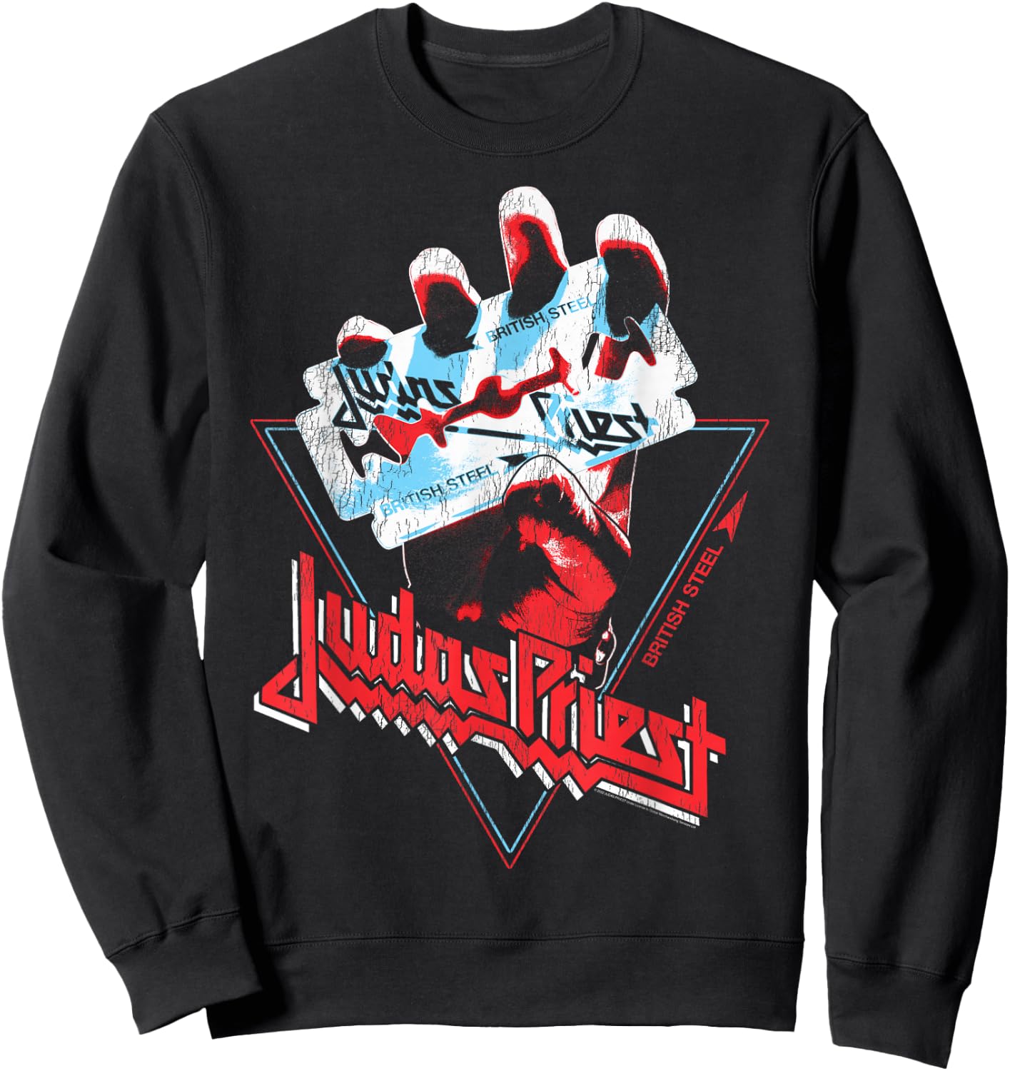 Judas Priest British Steel Graphic Picture , black Sweatshirt - Sweatshirt | Black