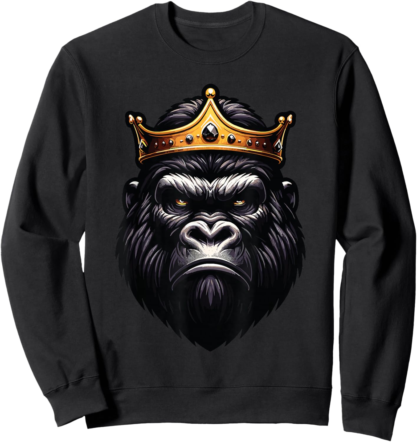 Silverback Gorilla King Sweatshirt - Sweatshirt | Black