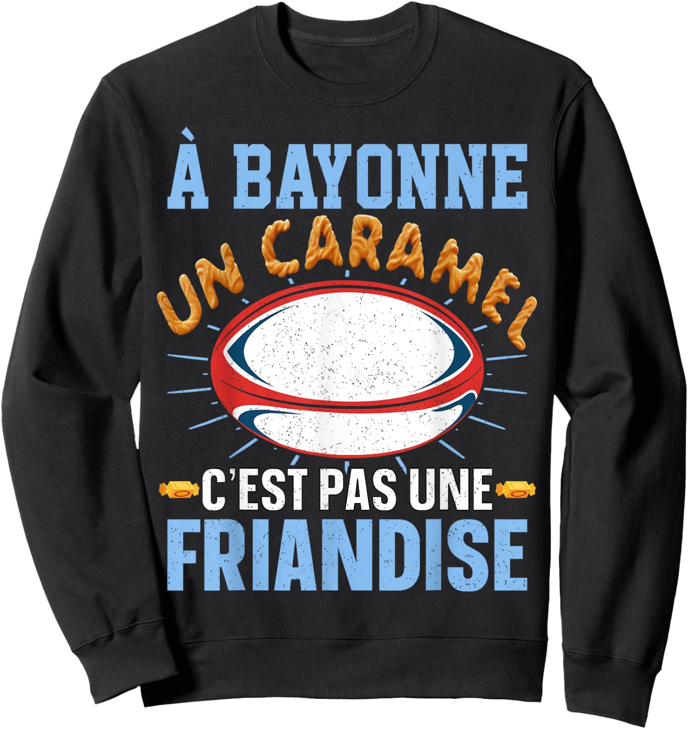 Bayonne Rugby Supporter for Bayonnais fan of Humour Rugby , Black, S Sweatshirt - Sweatshirt | Black