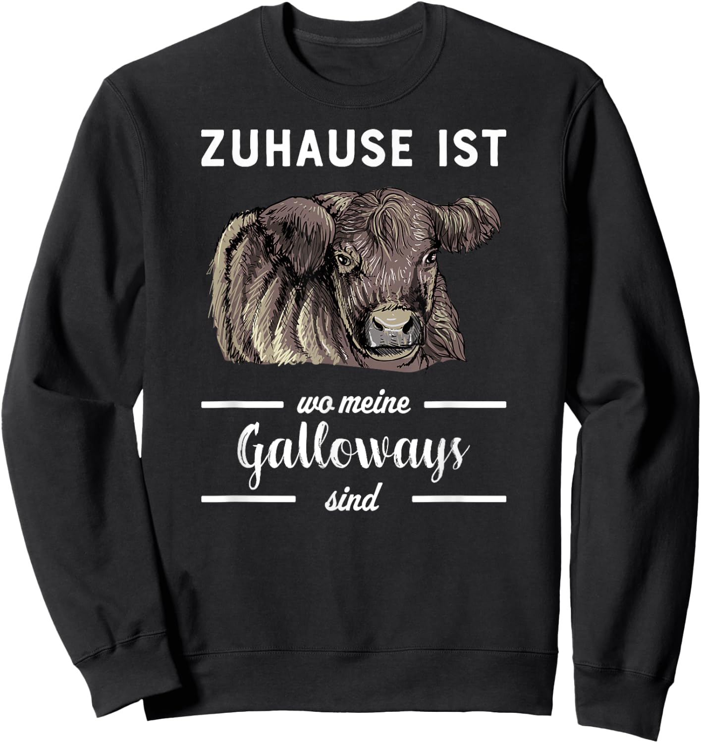 Galloway Rind I Schottland Rinderzucht für Rinderhalter Sweatshirt - Sweatshirt | Black