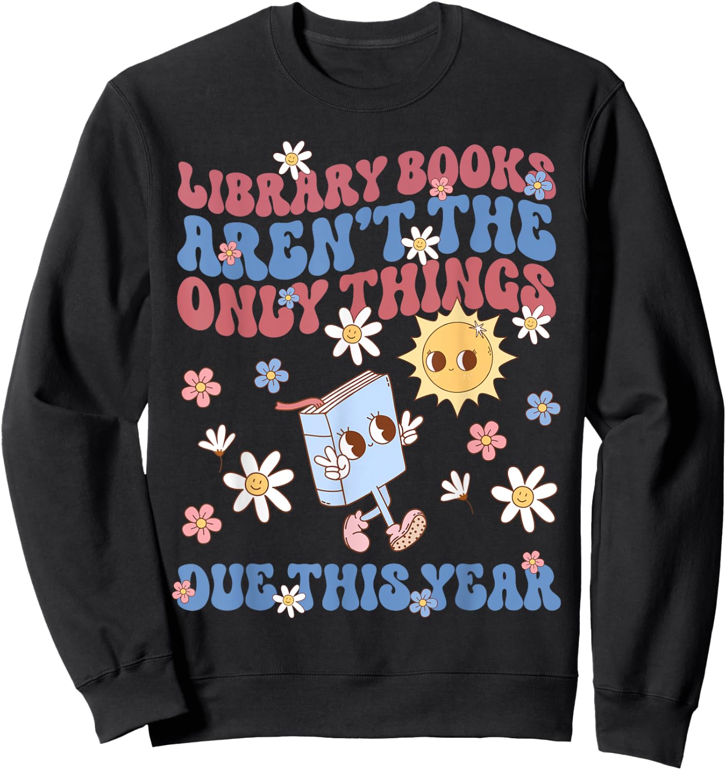 Librarian Pregnancy Announcement Expectant Bookish Maternity Sweatshirt - Sweatshirt | Black