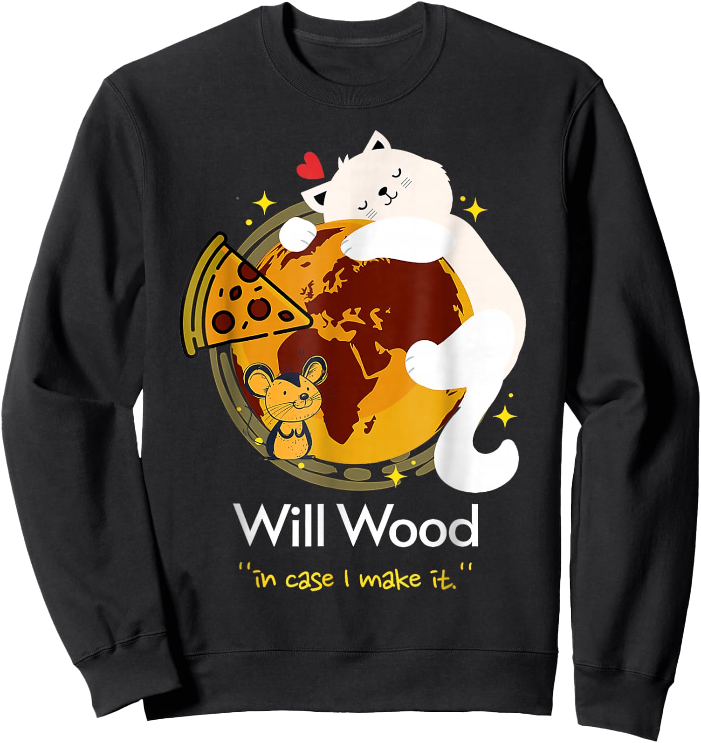 Vintage Funny In Case I Make It Classic Will Basic Wood Sweatshirt - Sweatshirt | Black