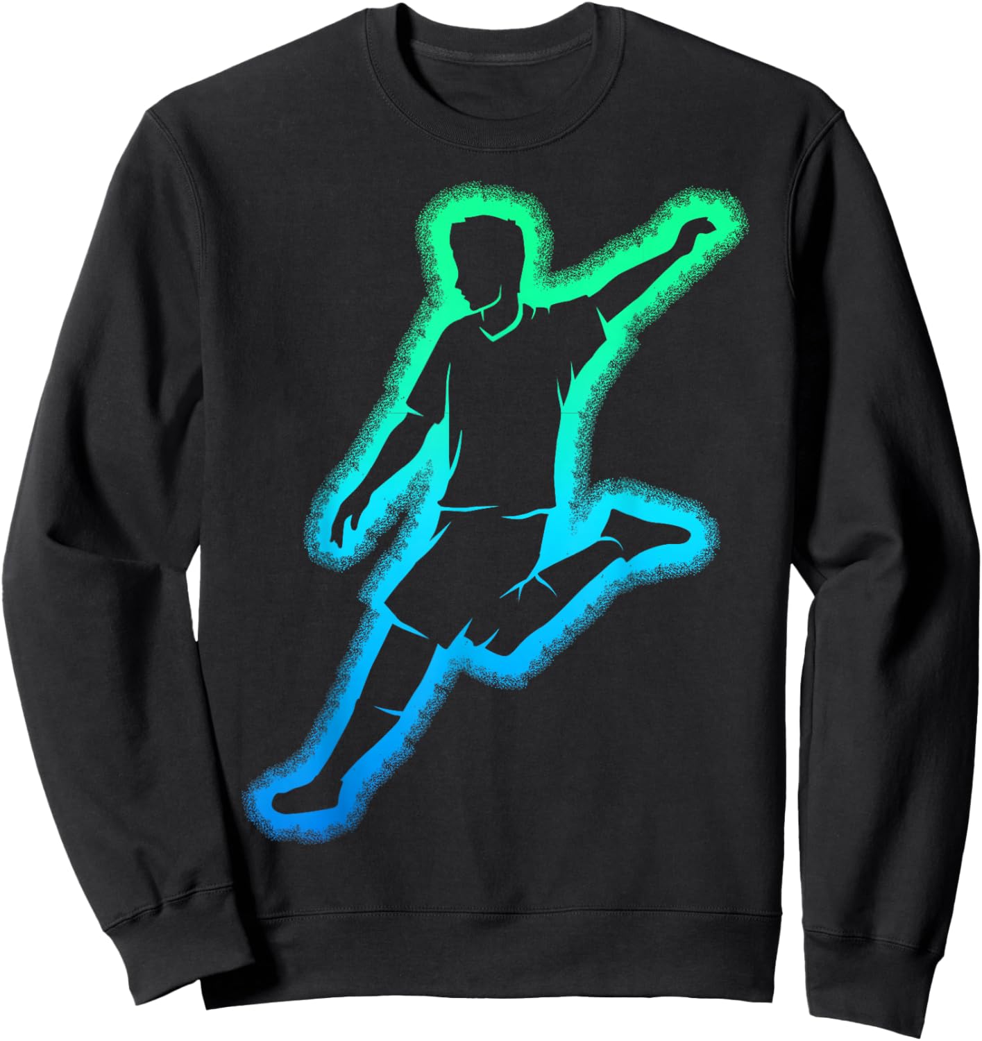 Children's Boys' Football Player Sweatshirt - Sweatshirt | Black