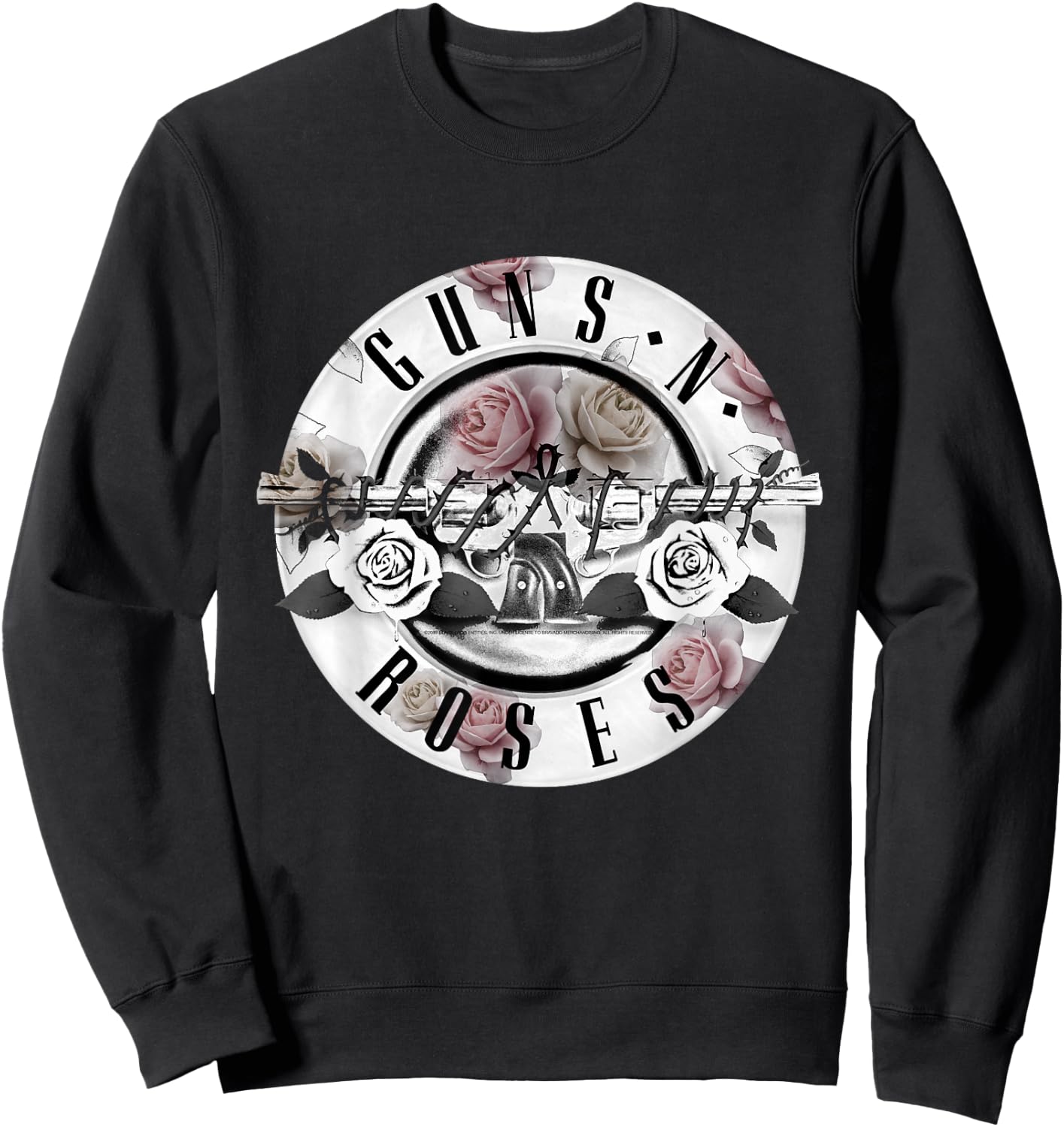 Guns N' Roses Floral Bullet Logo Sweatshirt - Sweatshirt | Black