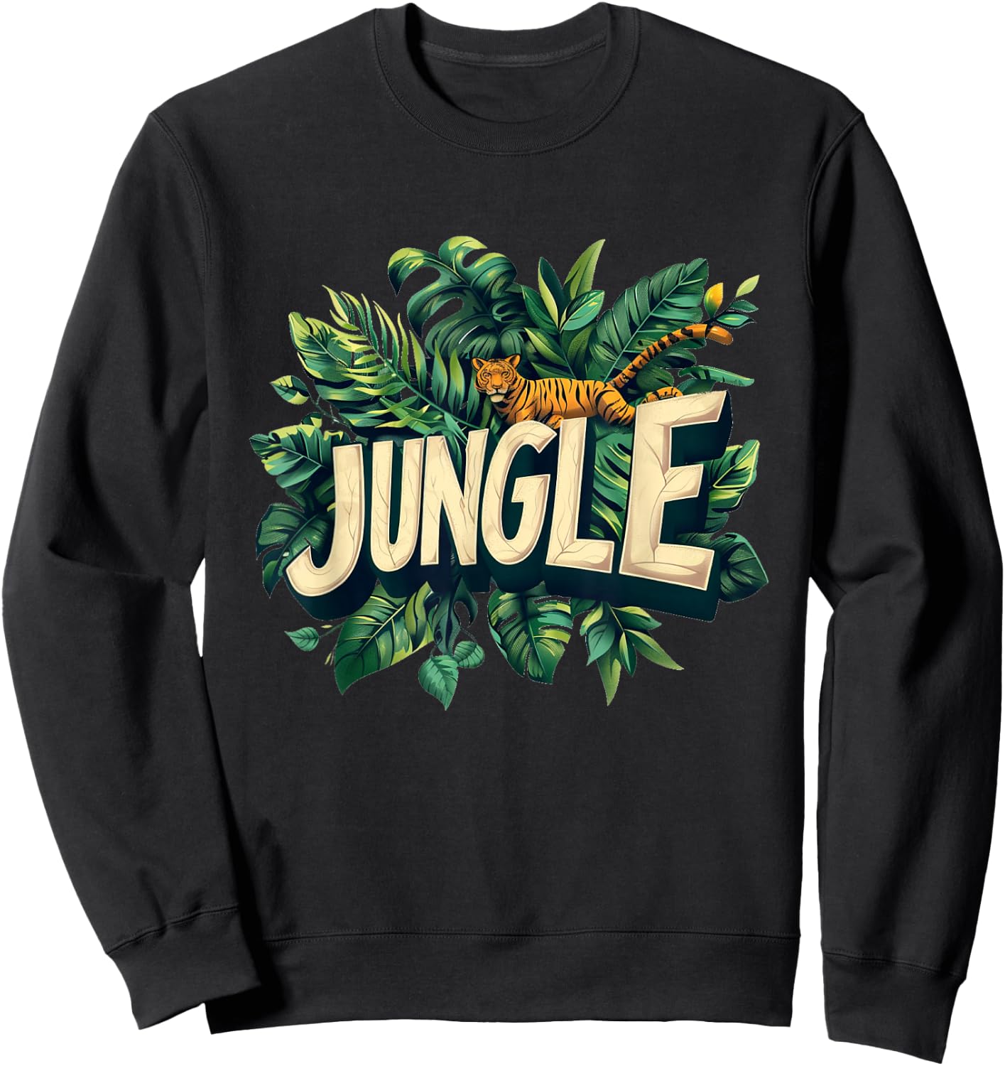 Jungle Adventure Costume for All Ages , black Sweatshirt - Sweatshirt | Black