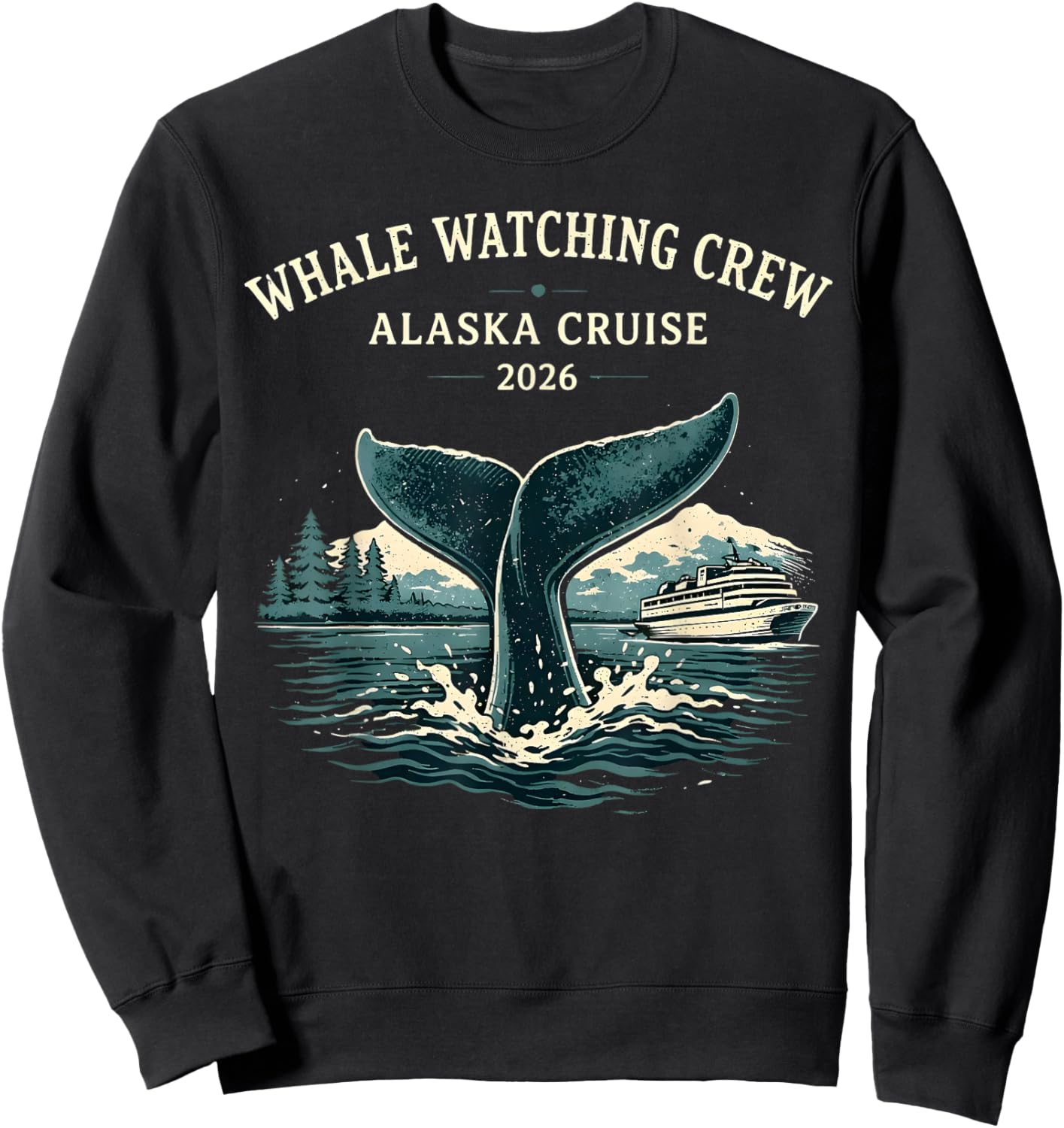 Watching Family Trip Sweatshirt - Sweatshirt | Black