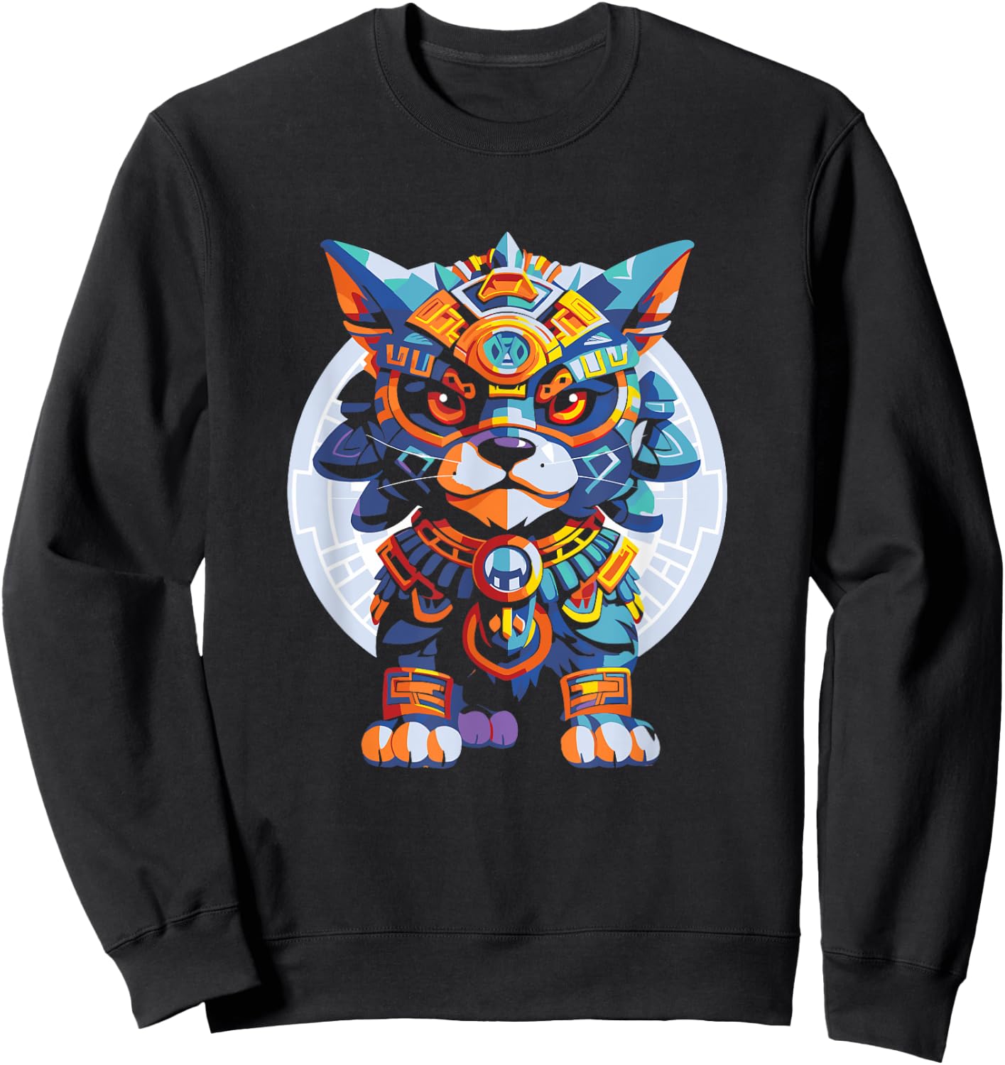 Aztec Jaguar Warrior Aztec Culture Mayan Indigenous Sweatshirt - Sweatshirt | Black