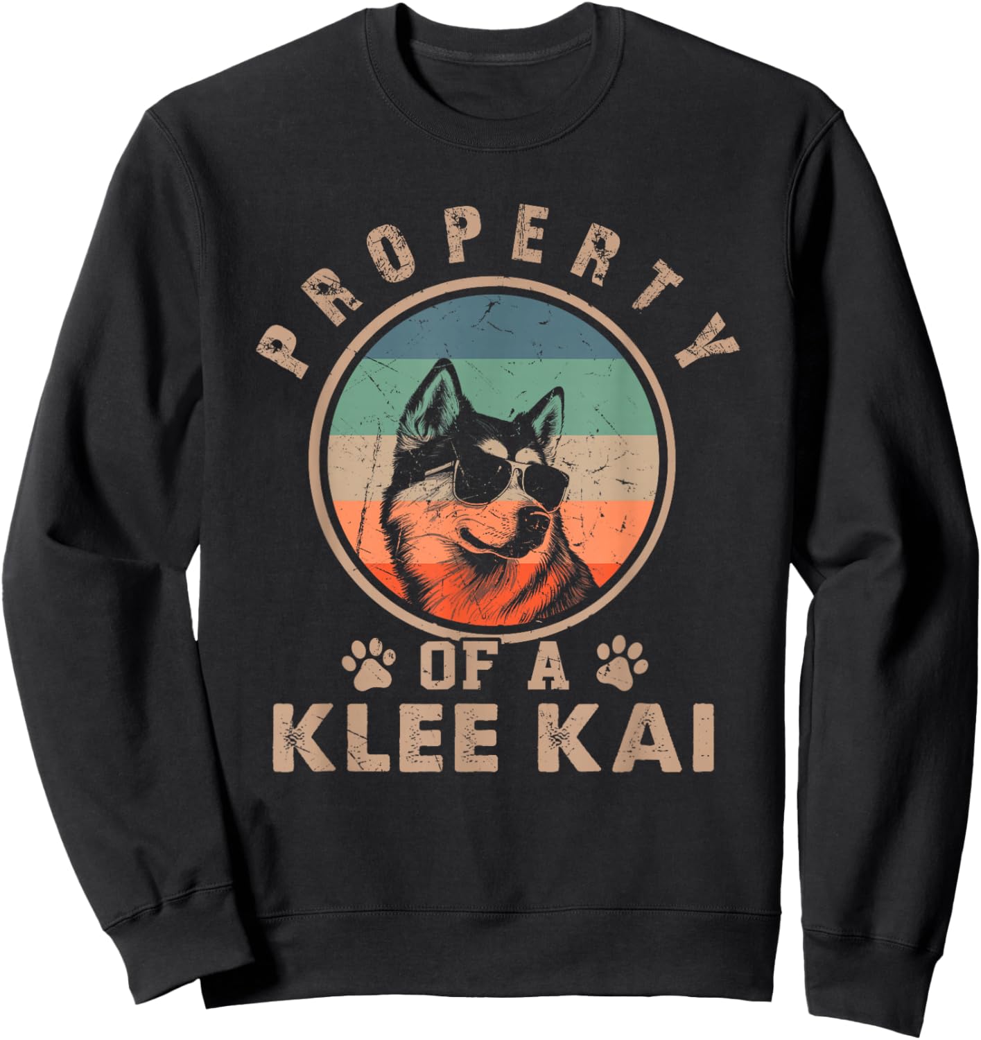 Property Of A Klee Kai Gifts Funny Klee Kai Dog Lover Owner Sweatshirt - Sweatshirt | Black
