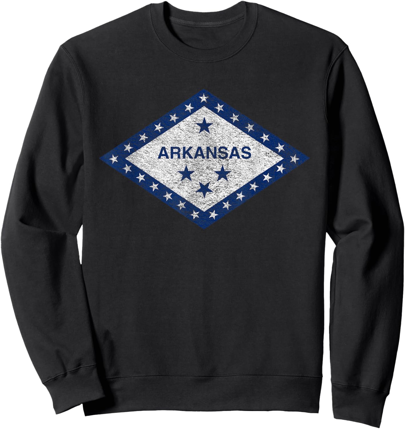 Arkansas Flag The Natural State Little Rock Sweatshirt - Sweatshirt | Black