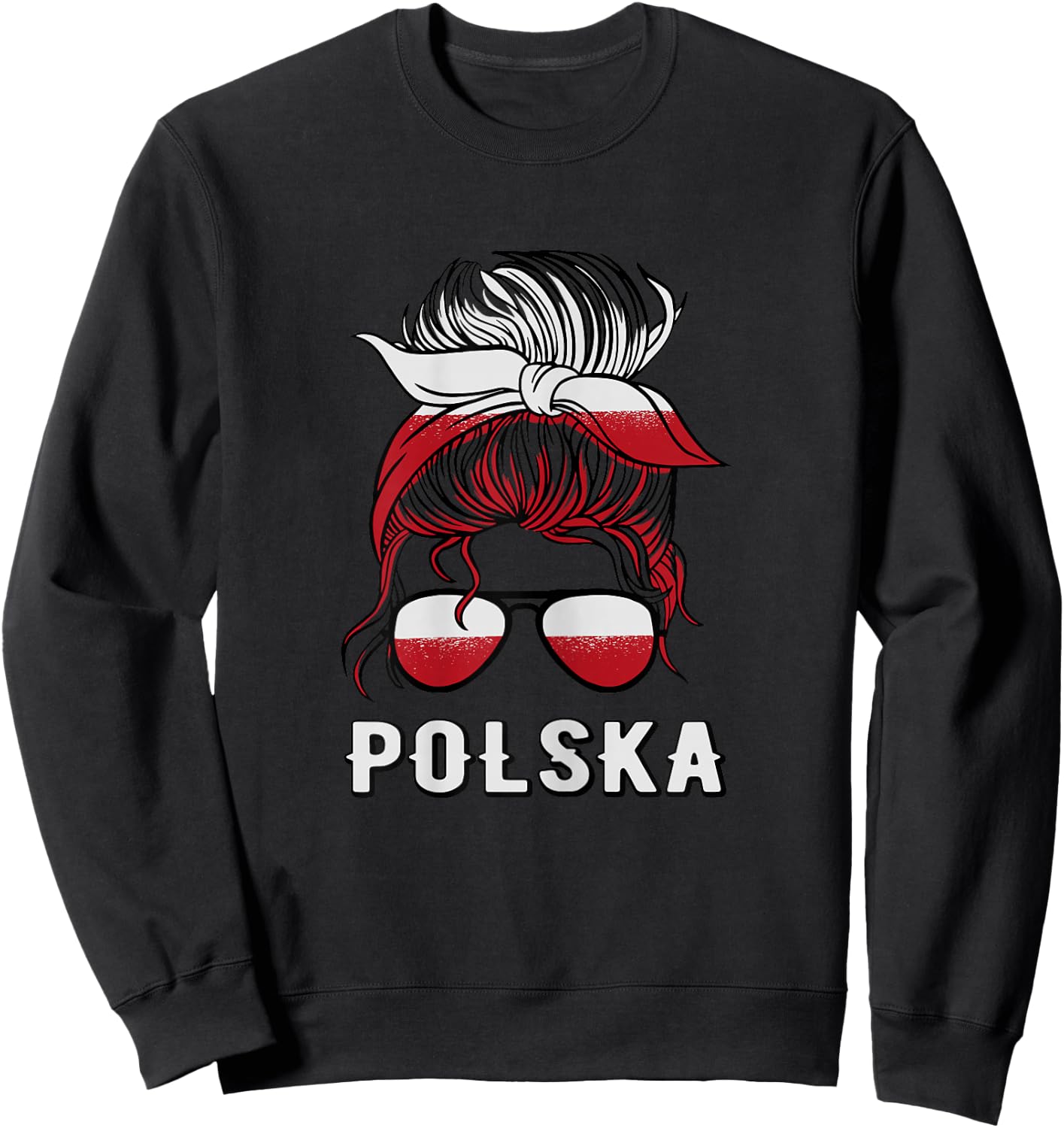 Polska Mädchen Polen Mädchen Polnisch Mädchen Frauen Polska Sweatshirt - Sweatshirt | Black