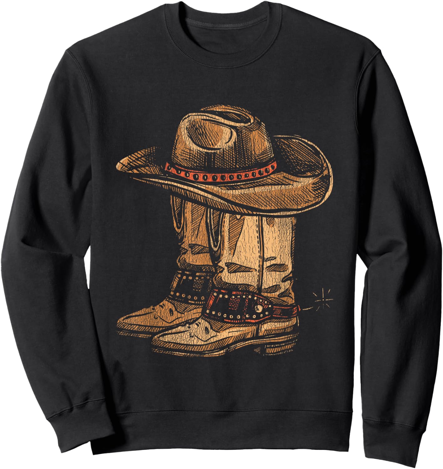 Howdy Cowboy Sweatshirt - Sweatshirt | Black