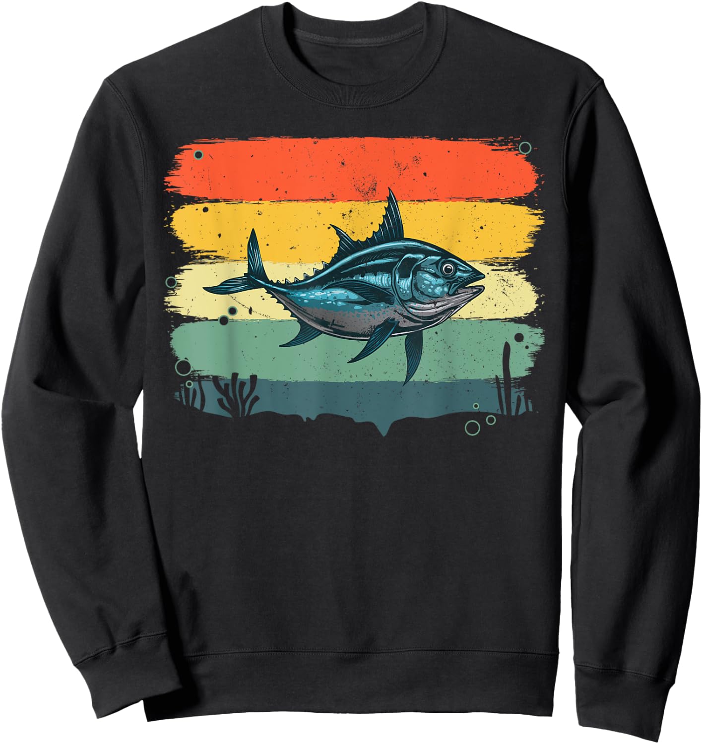 Cool Tuna Design Women Kids Tuna Fish Tuna Fishing Sweatshirt - Sweatshirt | Black