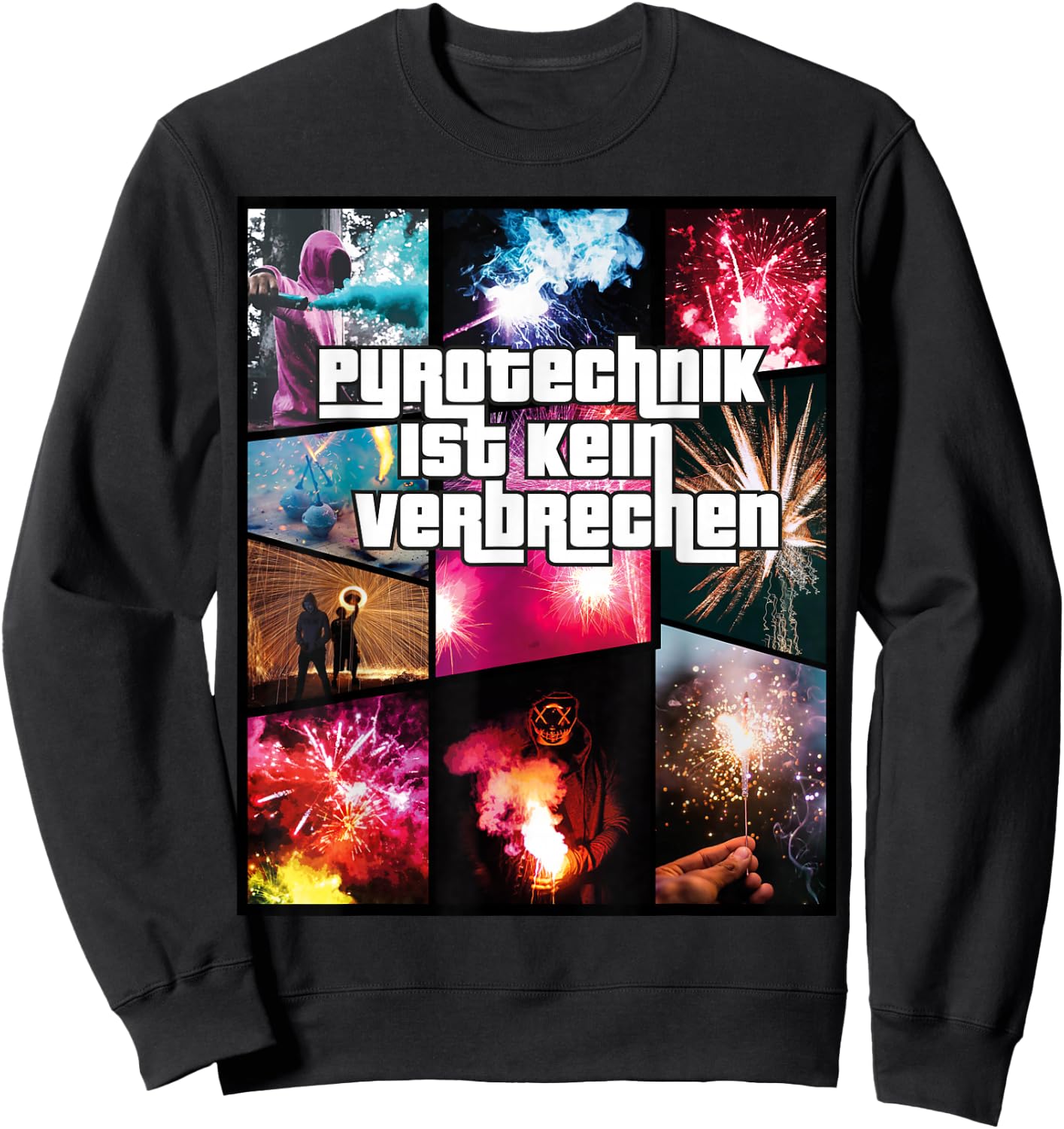 Pyrotechnik Ist Kein Verbrechen - Feuerwerk Sweatshirt - Sweatshirt | Black