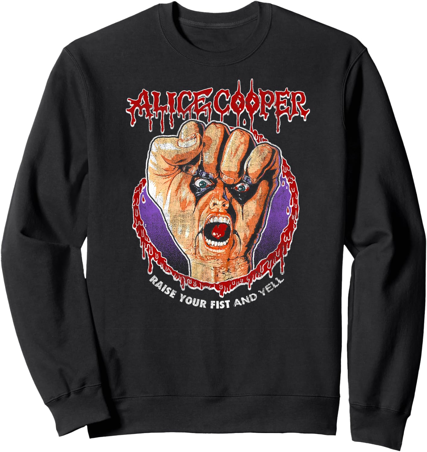 Alice Cooper – Raise Your Fist Vignette , Black, S Sweatshirt - Sweatshirt | Black