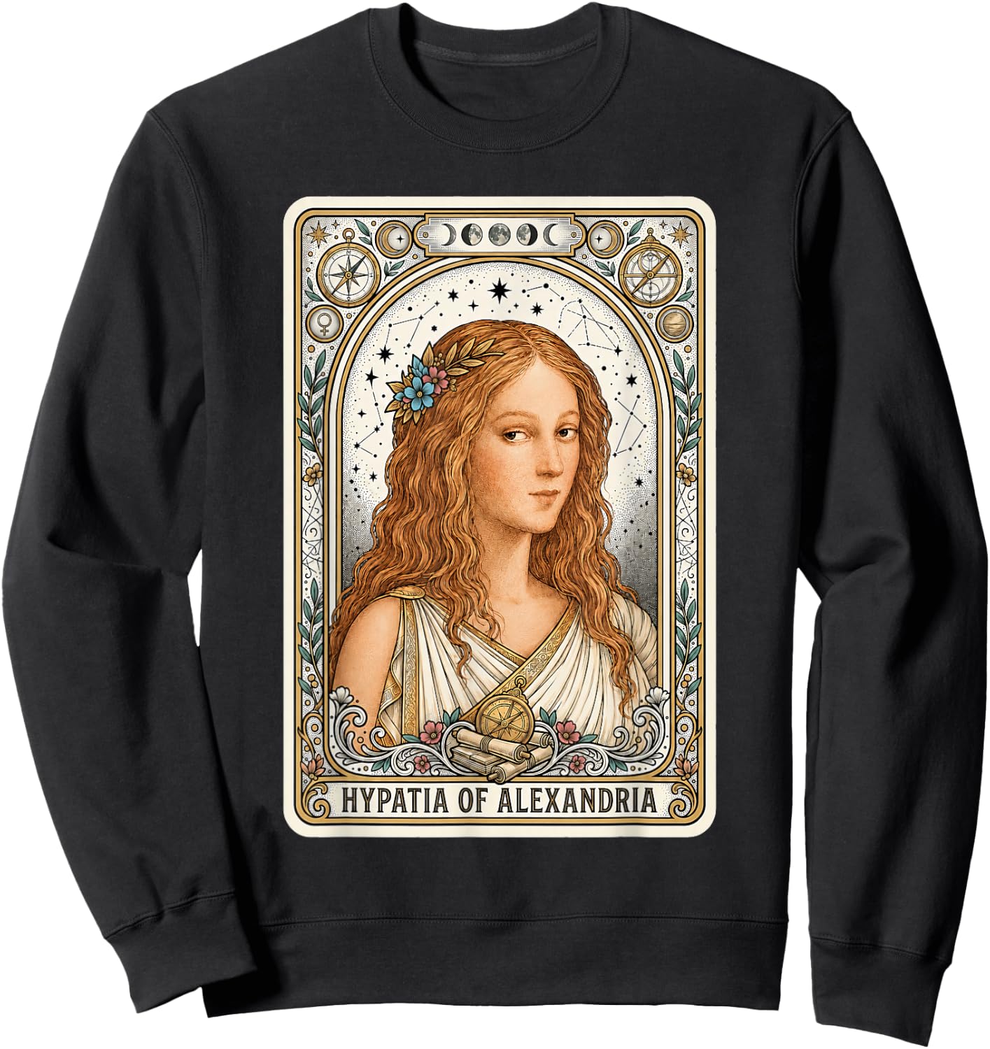Hypatia of Alexandria Sweatshirt - Sweatshirt | Black