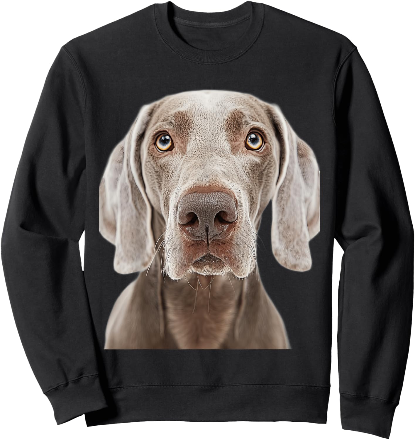 Weimaraner , Black, S Sweatshirt - Sweatshirt | Black
