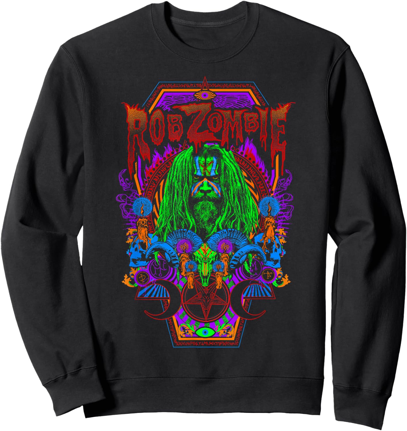 Rob Zombie – Necrocolor Sweatshirt - Sweatshirt | Black