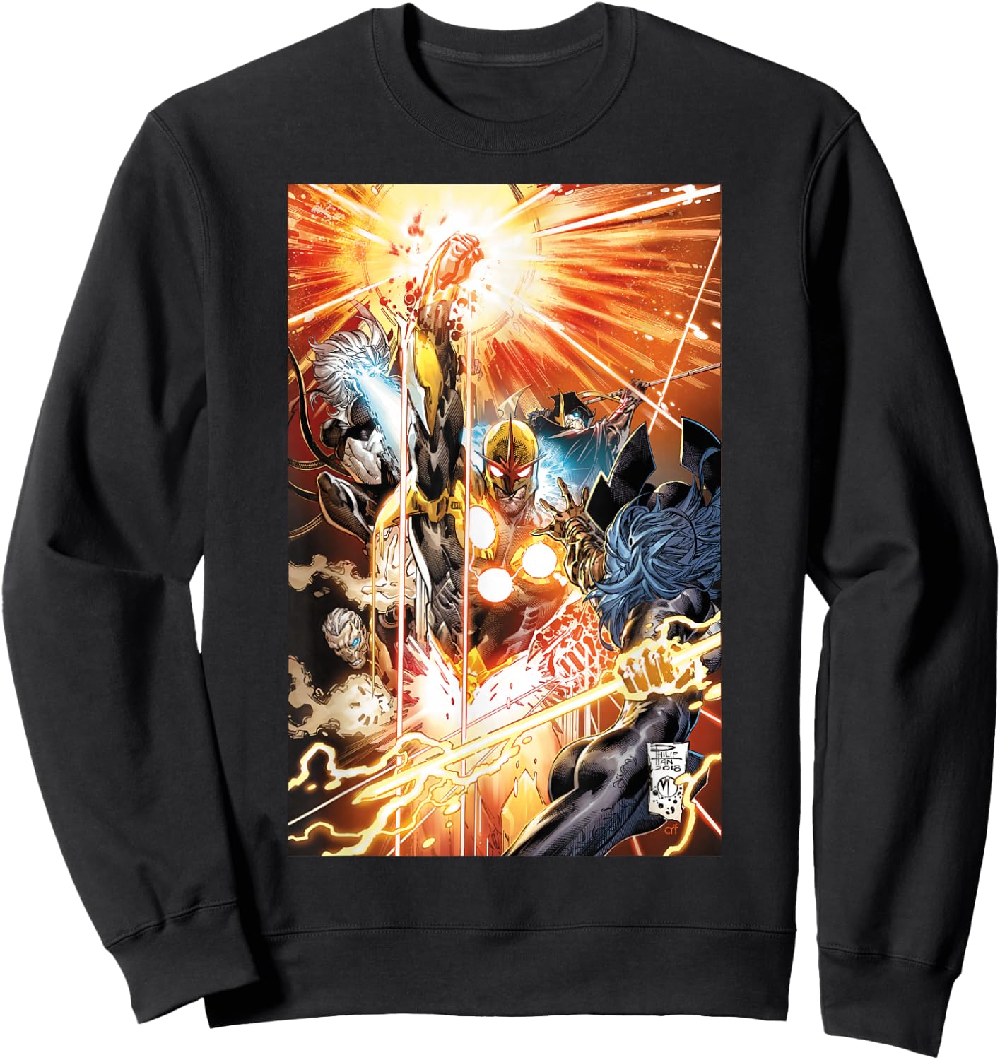 Marvel Nova Classic Portrait Poster Sweatshirt - Sweatshirt | Black