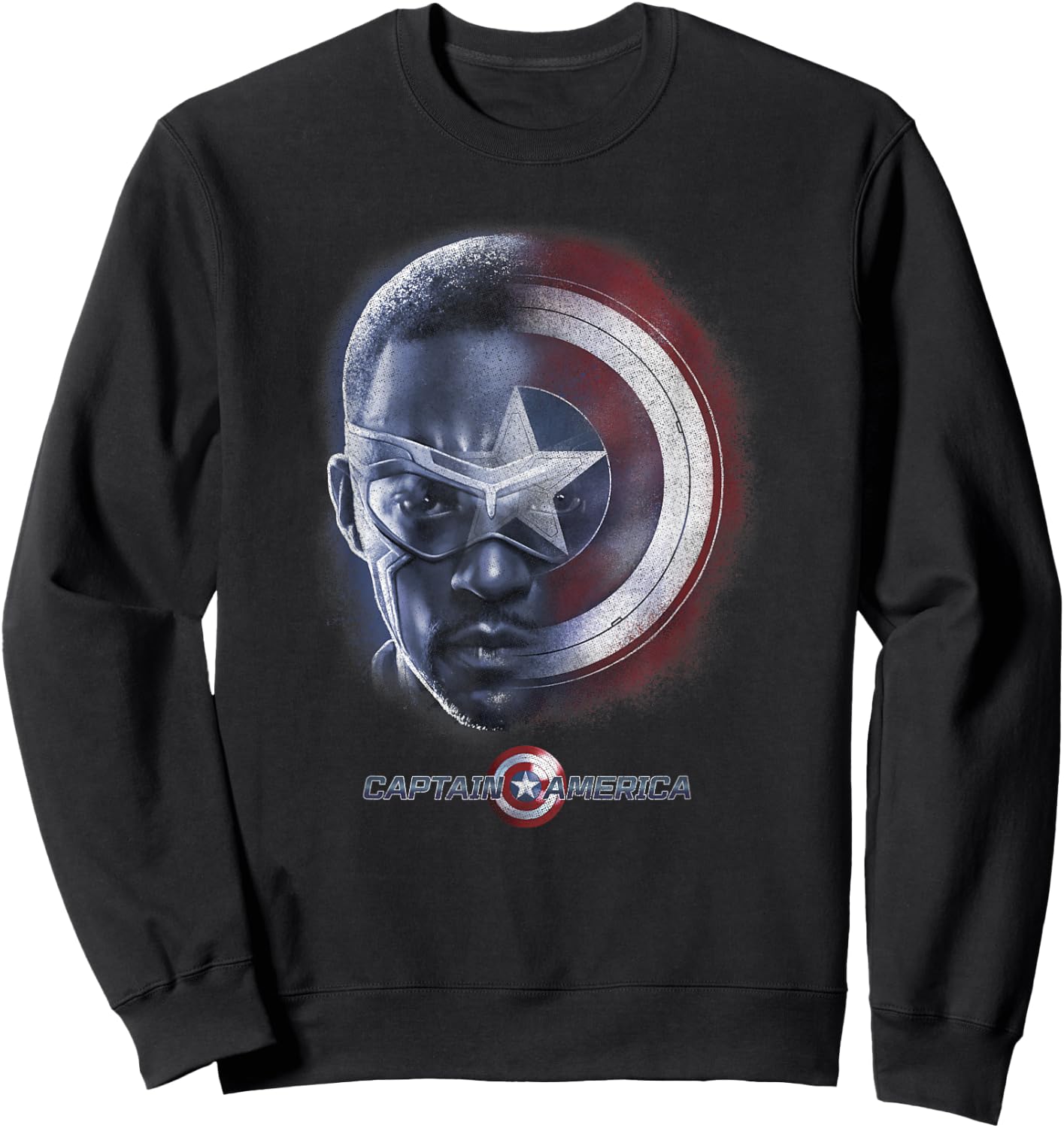 Marvel Falcon Winter Soldier Captain America Sam Shield Sweatshirt - Sweatshirt | Black