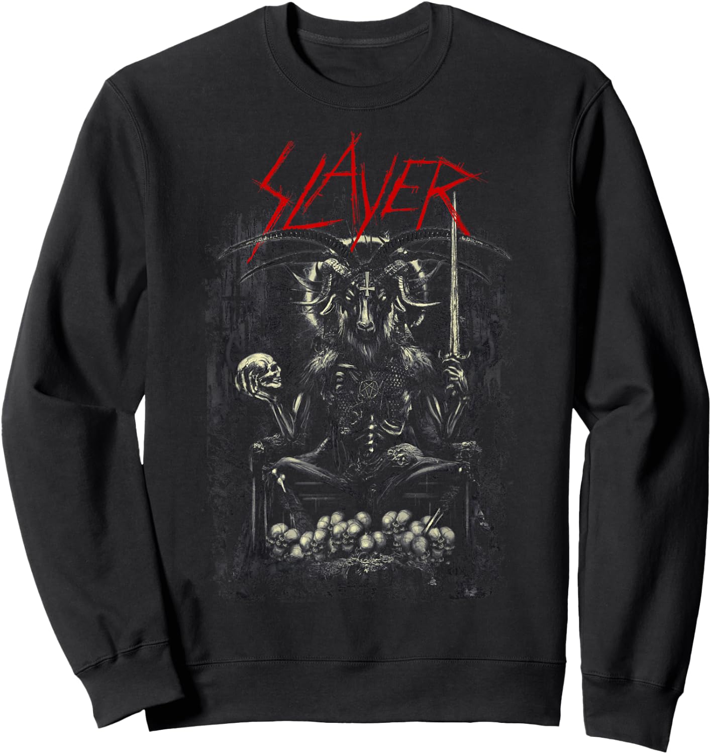 Slayer Reigning Goat Re-Color Sweatshirt - Sweatshirt | Black