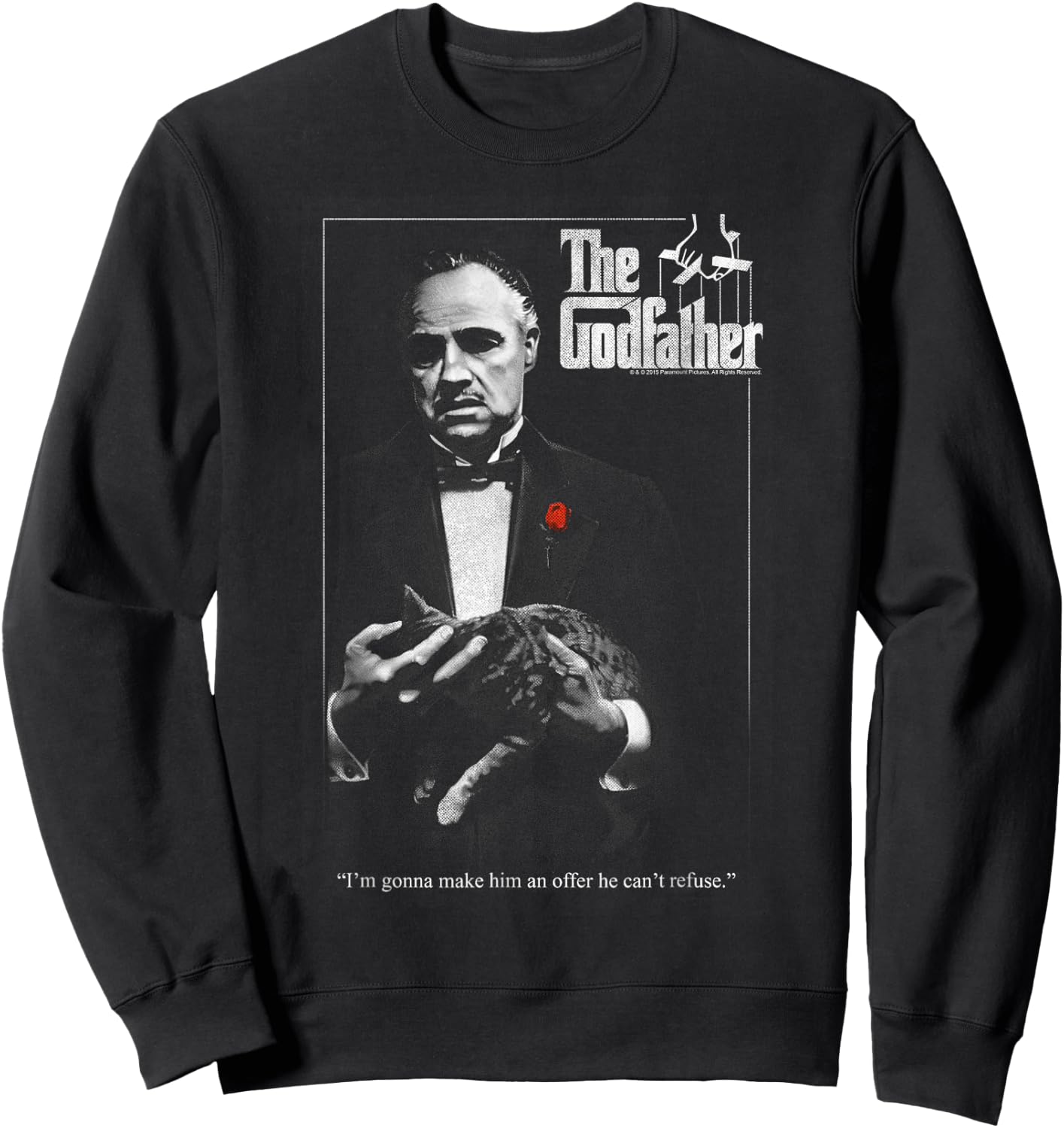 The Godfather Poster , black Sweatshirt - Sweatshirt | Black