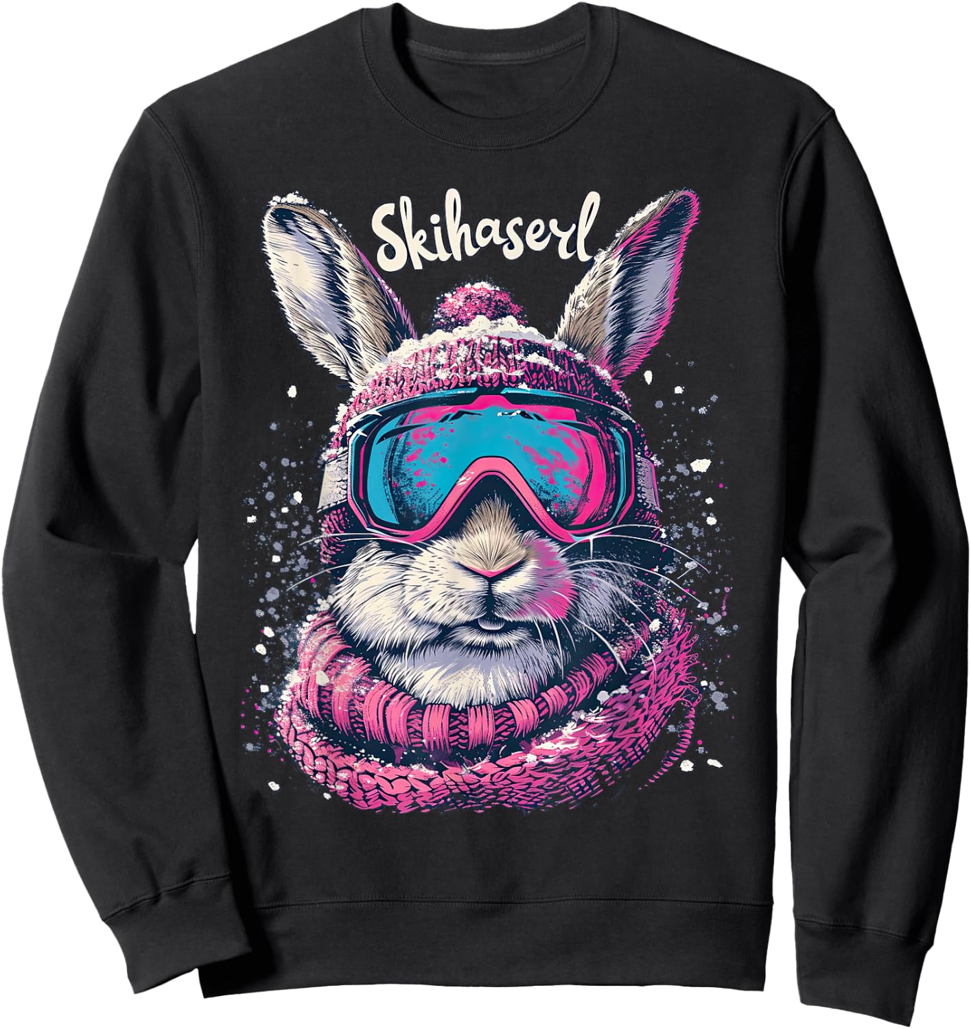 Skihaserl Apres Ski Haserl Skier Winter Women's , black Sweatshirt - Sweatshirt | Black