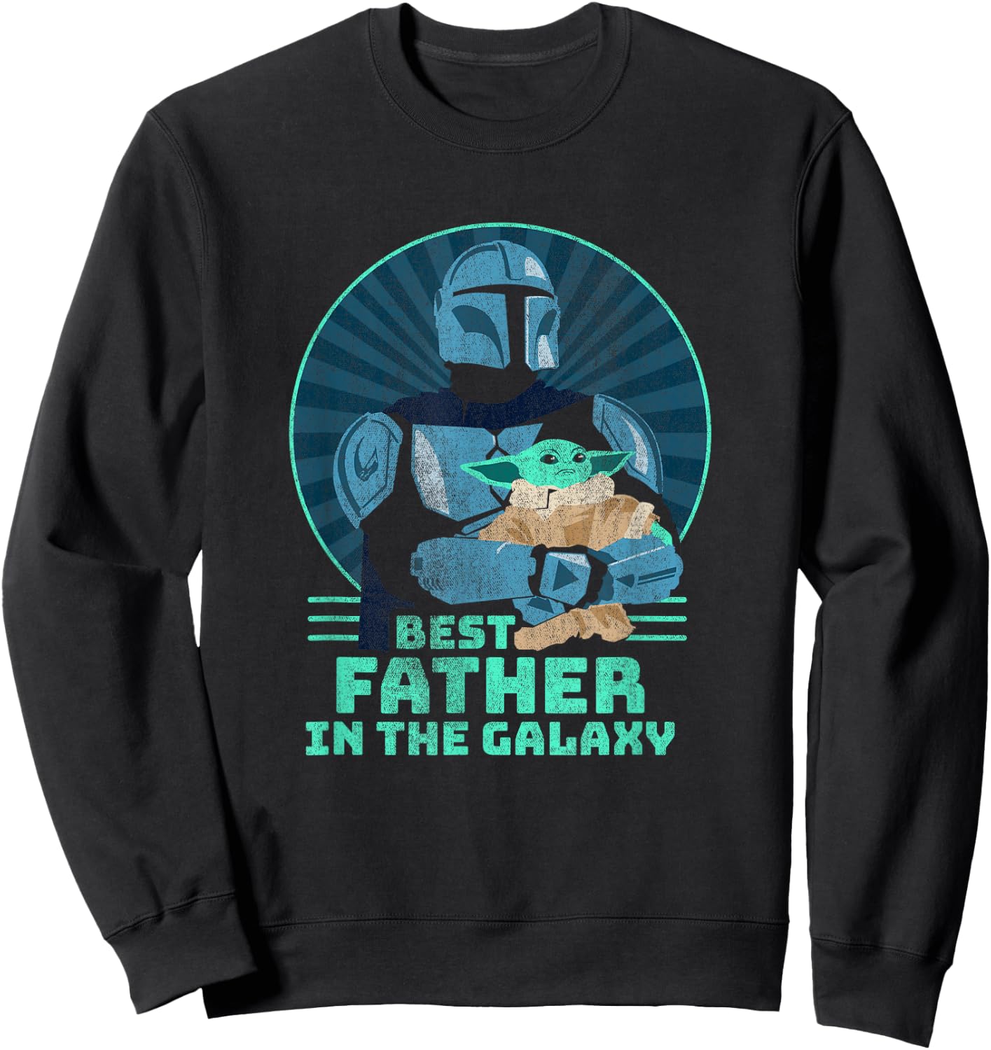 Star Wars: The Mandalorian & Grogu Best Father's Day Sweatshirt - Sweatshirt | Black