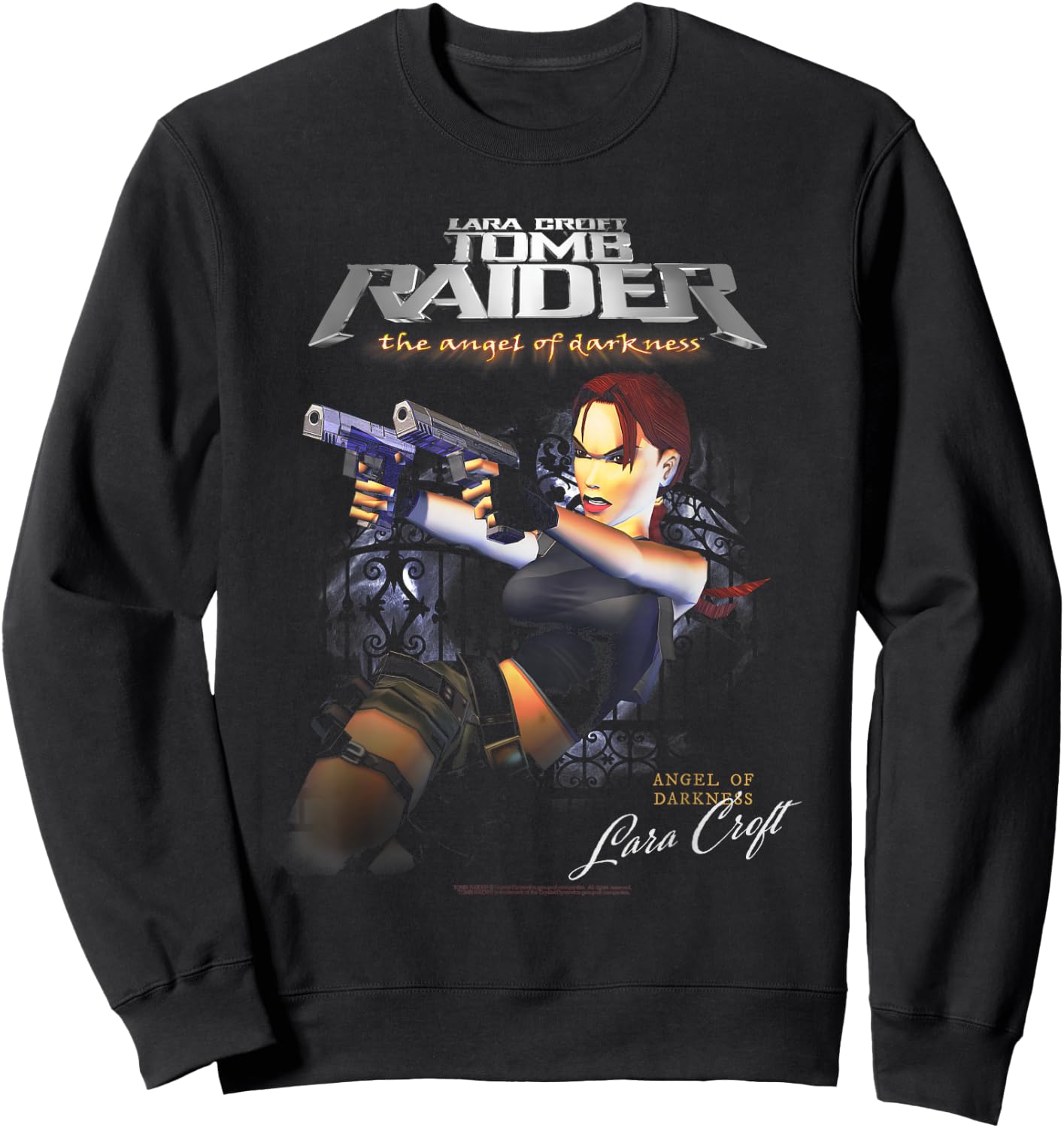 The Angel of Darkness Lara Croft Video Game Sweatshirt - Sweatshirt | Black