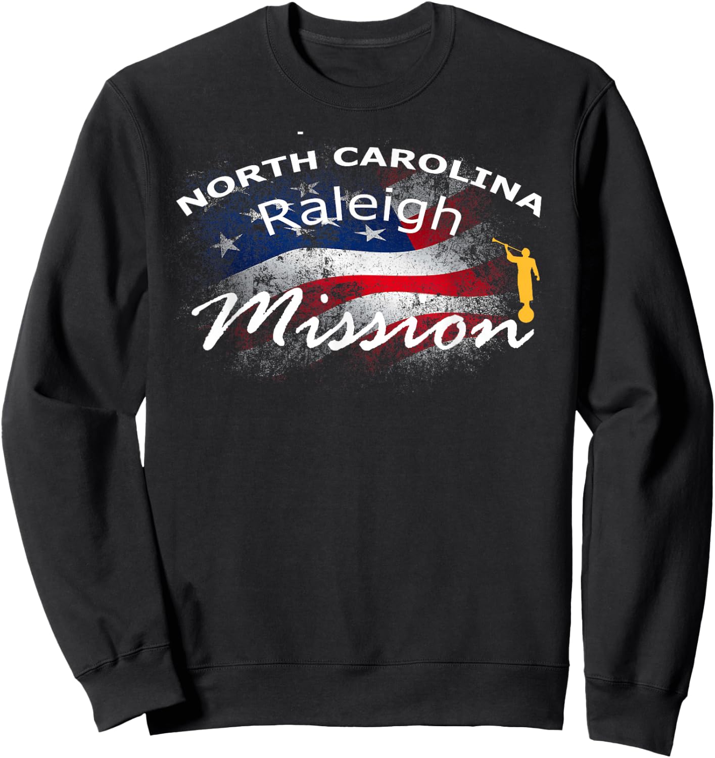 North Carolina Raleigh Mormon LDS Mission Missionary Gift Sweatshirt - Sweatshirt | Black