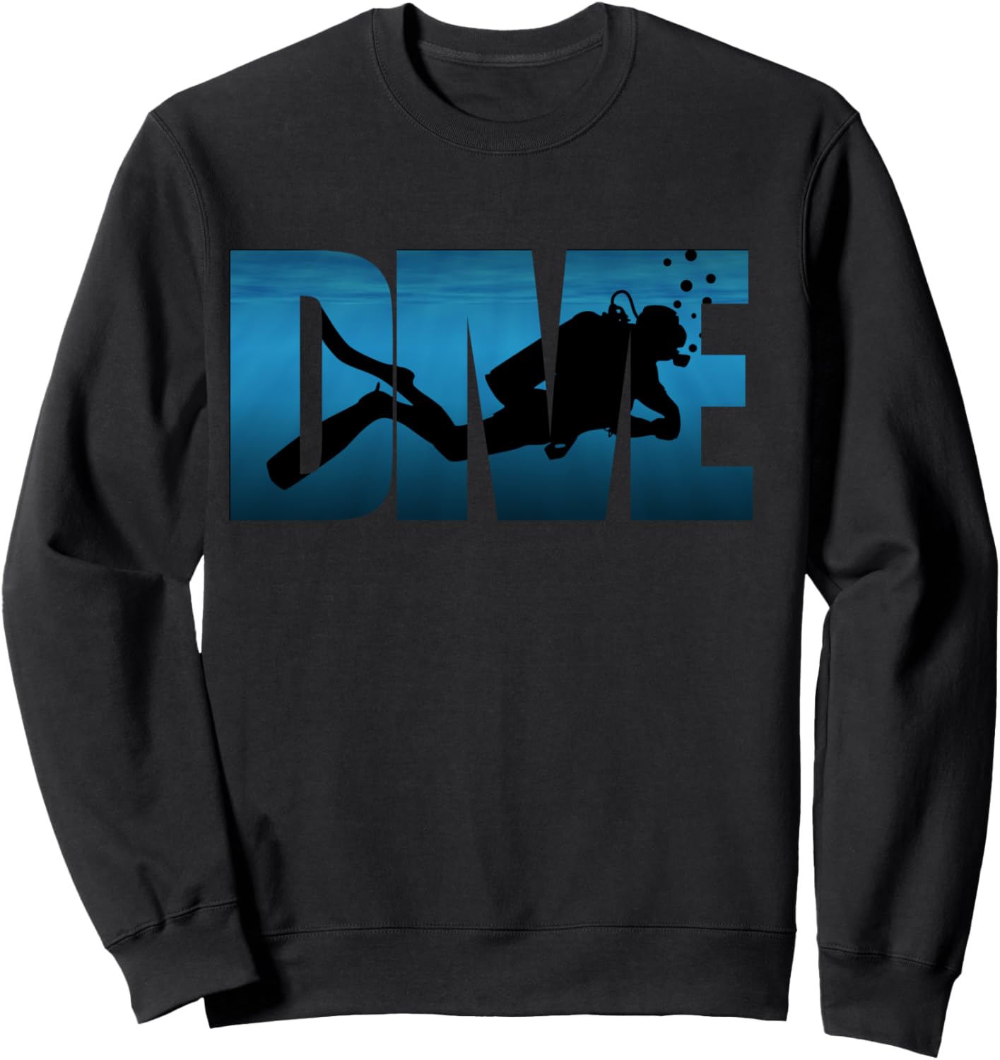 Scuba diving dive dive apnea man woman Sweatshirt - Sweatshirt | Black