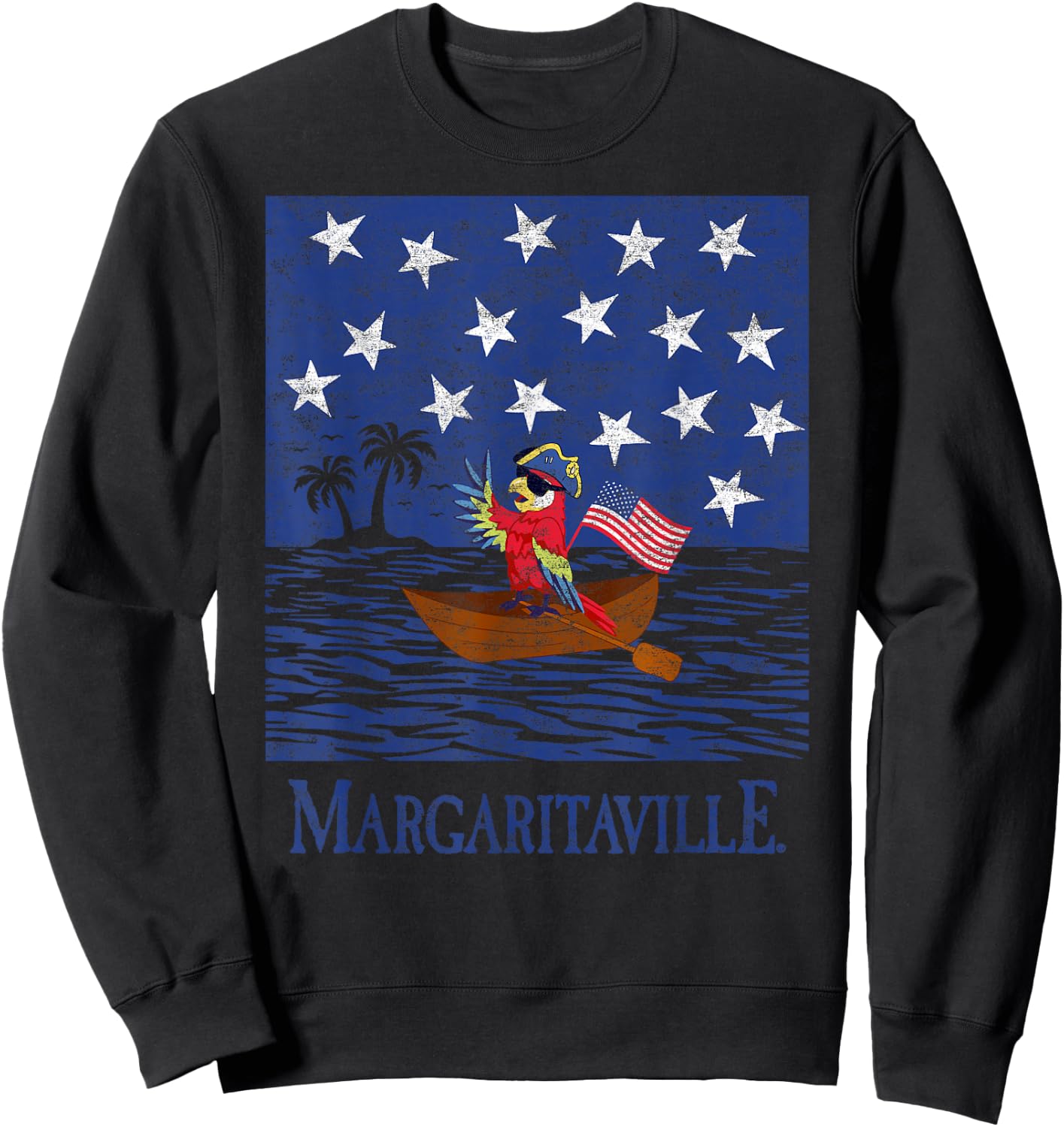 Parrothead Crossing the Delaware Sweatshirt - Sweatshirt | Black