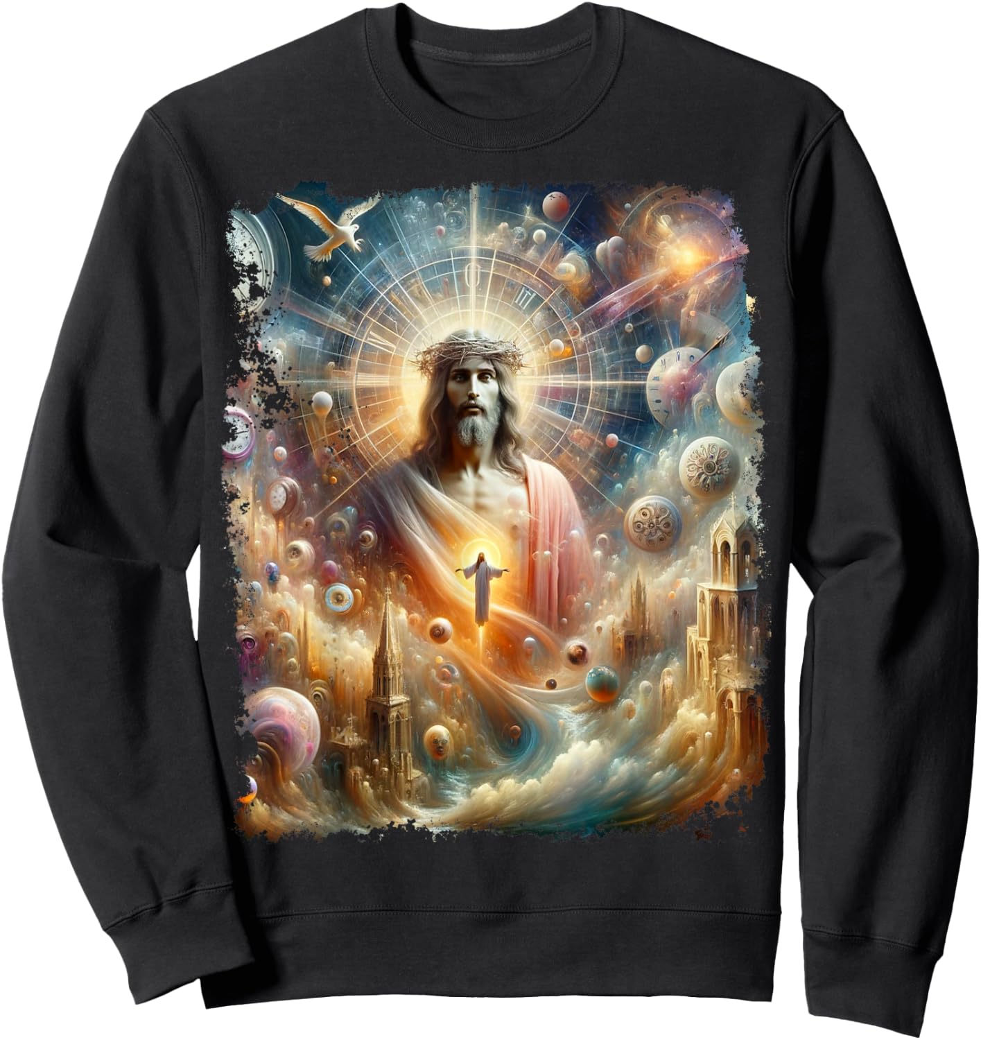 Jesus Christ Christian Sweatshirt - Sweatshirt | Black